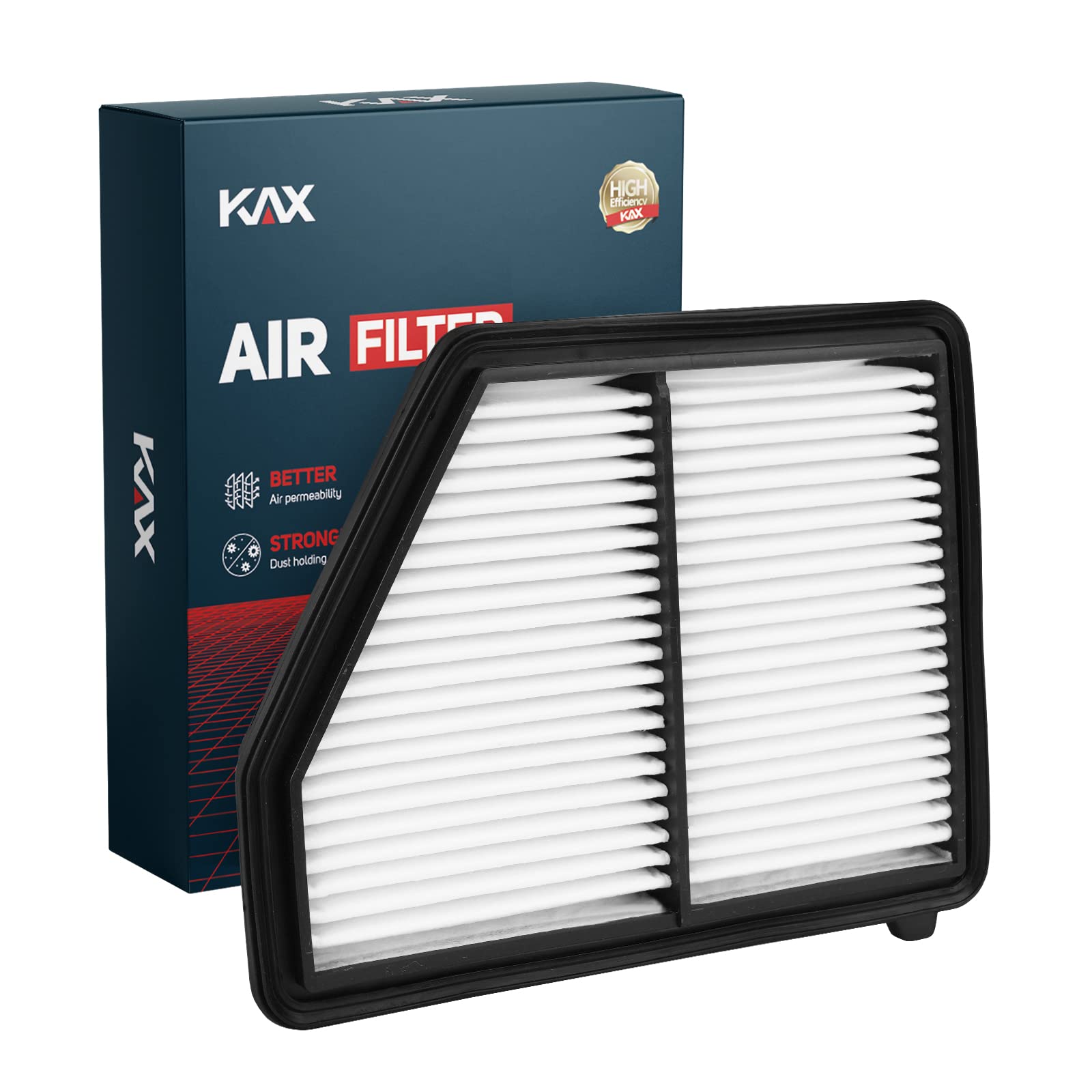 Kax Engine Air Filter, Ca12051 Replacement For Civic Gas L4 2.5L 2016-2023, Hr-V 2023, Advanced Air Filter Media, Increased Acce