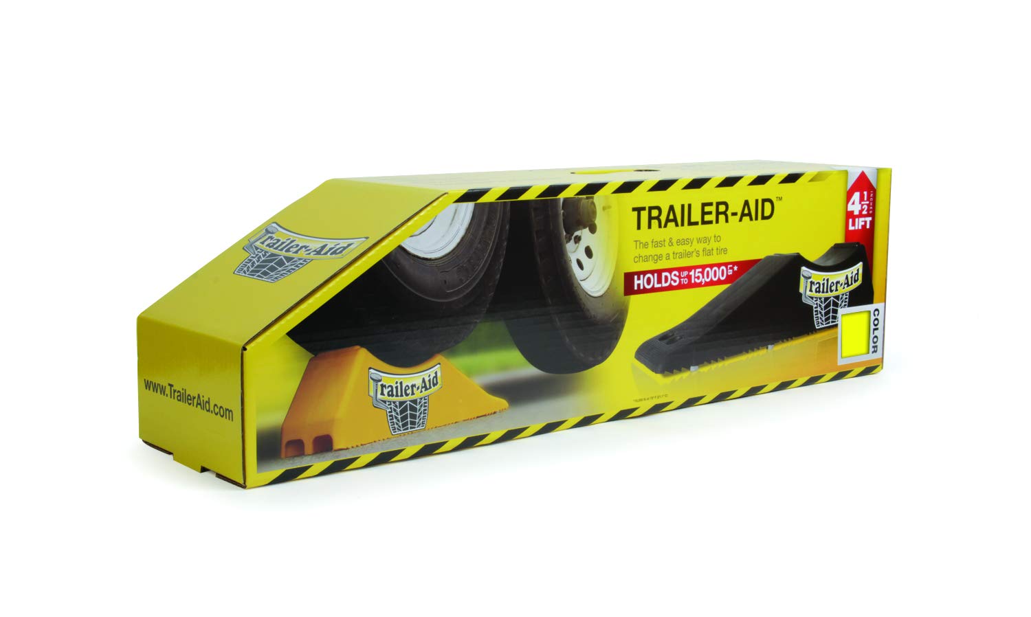 Camco Trailer-Aid - Tandem Trailer Ramp Provides 4 1/2'' Of Tire Lift - Great For Rvs, Campers & More - Must Have Travel Trailer