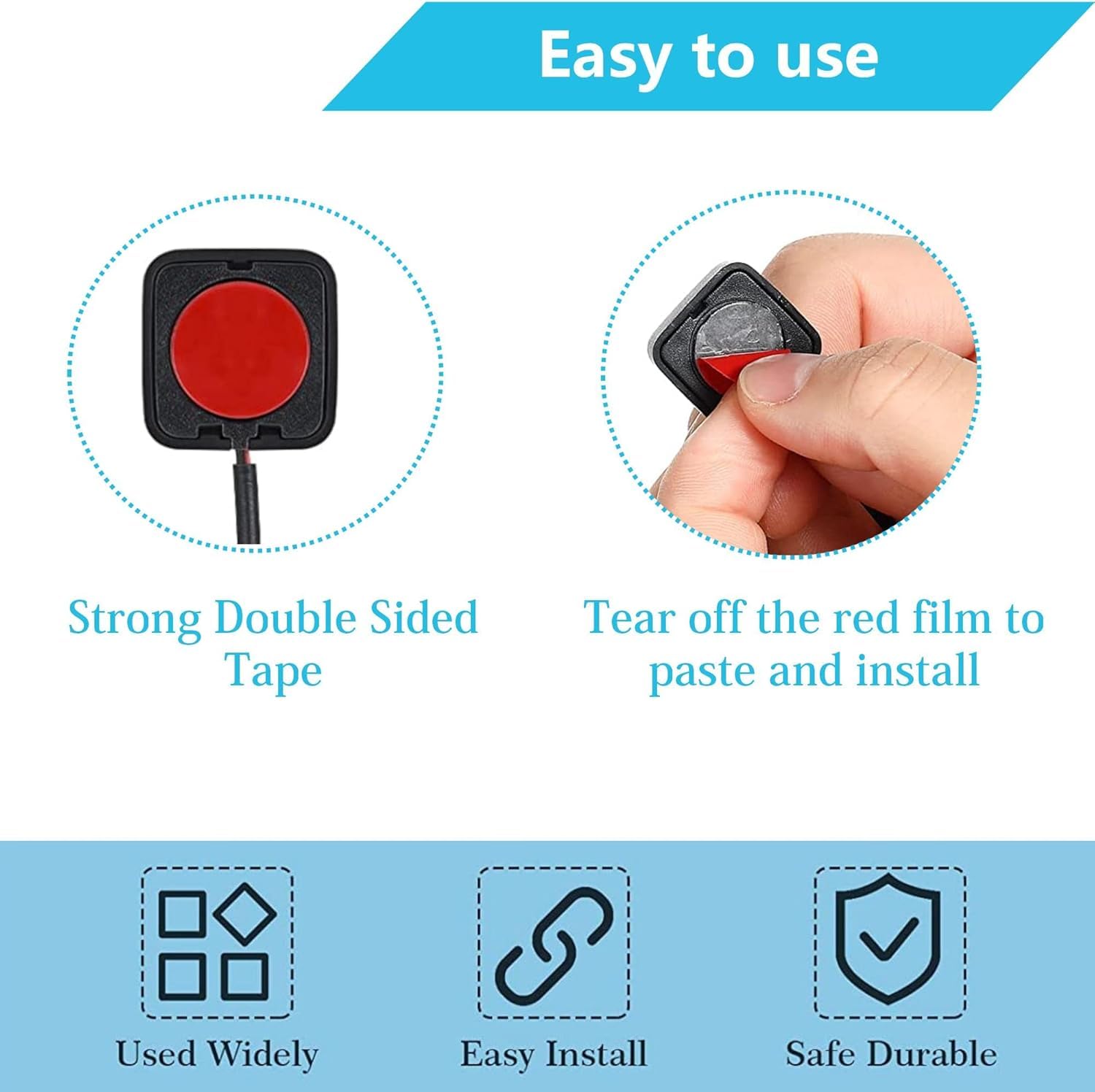 Gebildet 4Pcs Momentary Push Button Switch, On/Off Horn Buttons, 0.5A Surface Mount Mini Switches For 12V-24V Car Horn, Industri