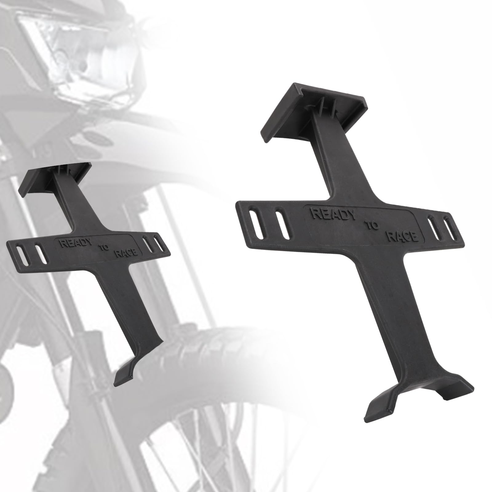 Ustpo Universal Motorcycle Fork Guard Suspension Support Brace Transportation Tool Tie Down Seal Saver Protection Plastic For Di