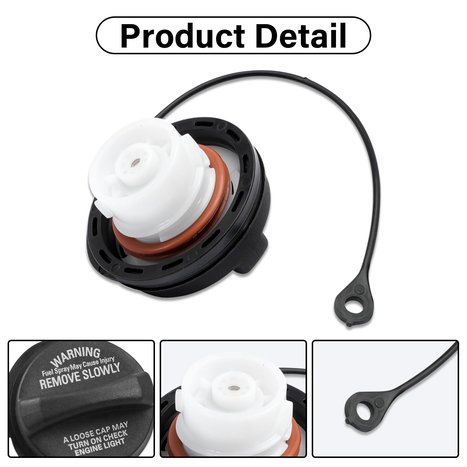 Gas Cap, Fuel Cap Replacement 42031AG000 for Subaru 2008-2011 Impreza WRX STI, 2009-2012 Subaru Forester 42037FE060