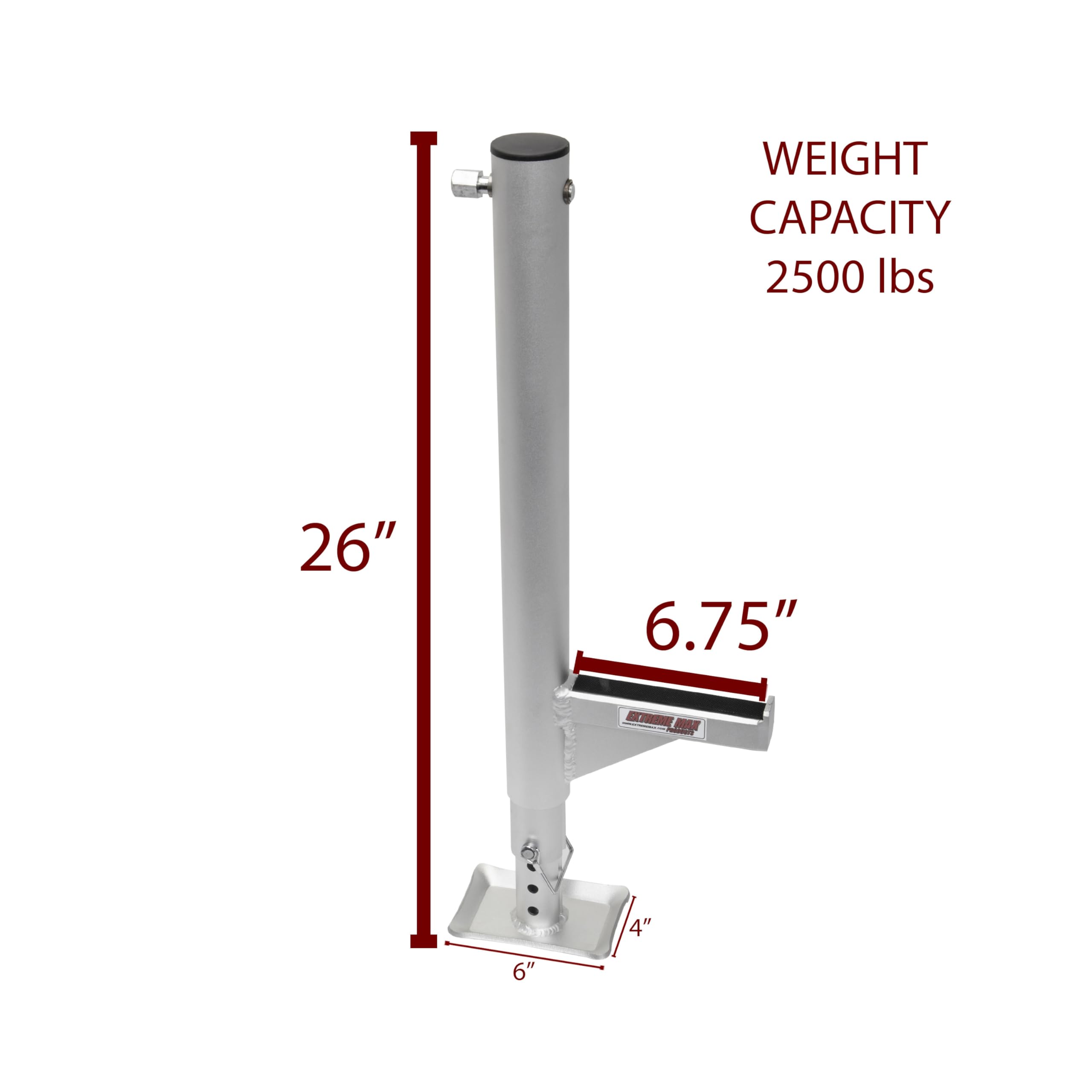 Extreme Max 5001.6345 Universal Heavy-Duty Extended Range Quick Lift ATV/UTV Field Jack - 26'' to 36'' Range, 2500 lbs. Capacity