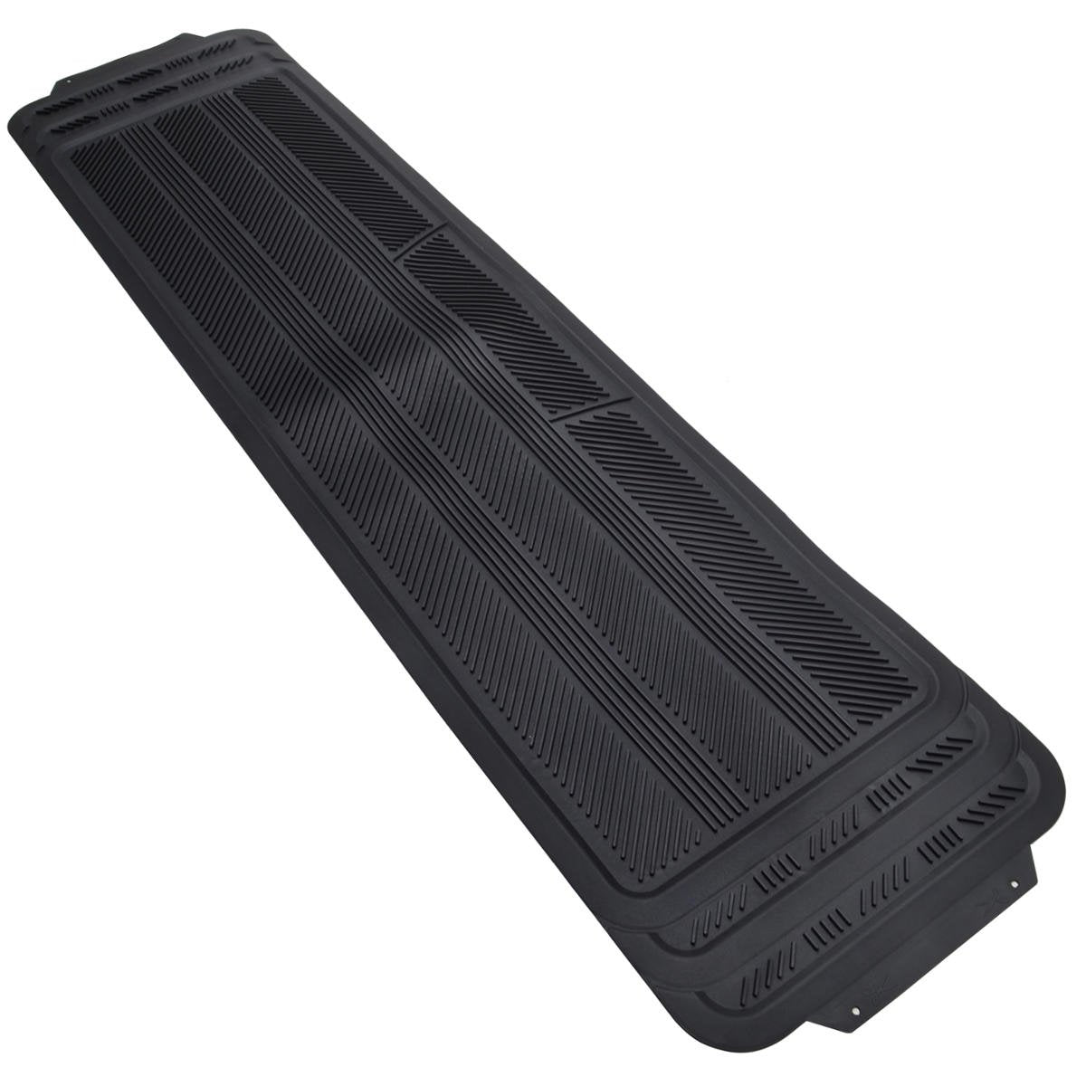 Motor Trend Rear Seat Rubber Floor Mat Liner, Durable Polymer, StreamLine Size, Black, Model MT-801-BK_df2