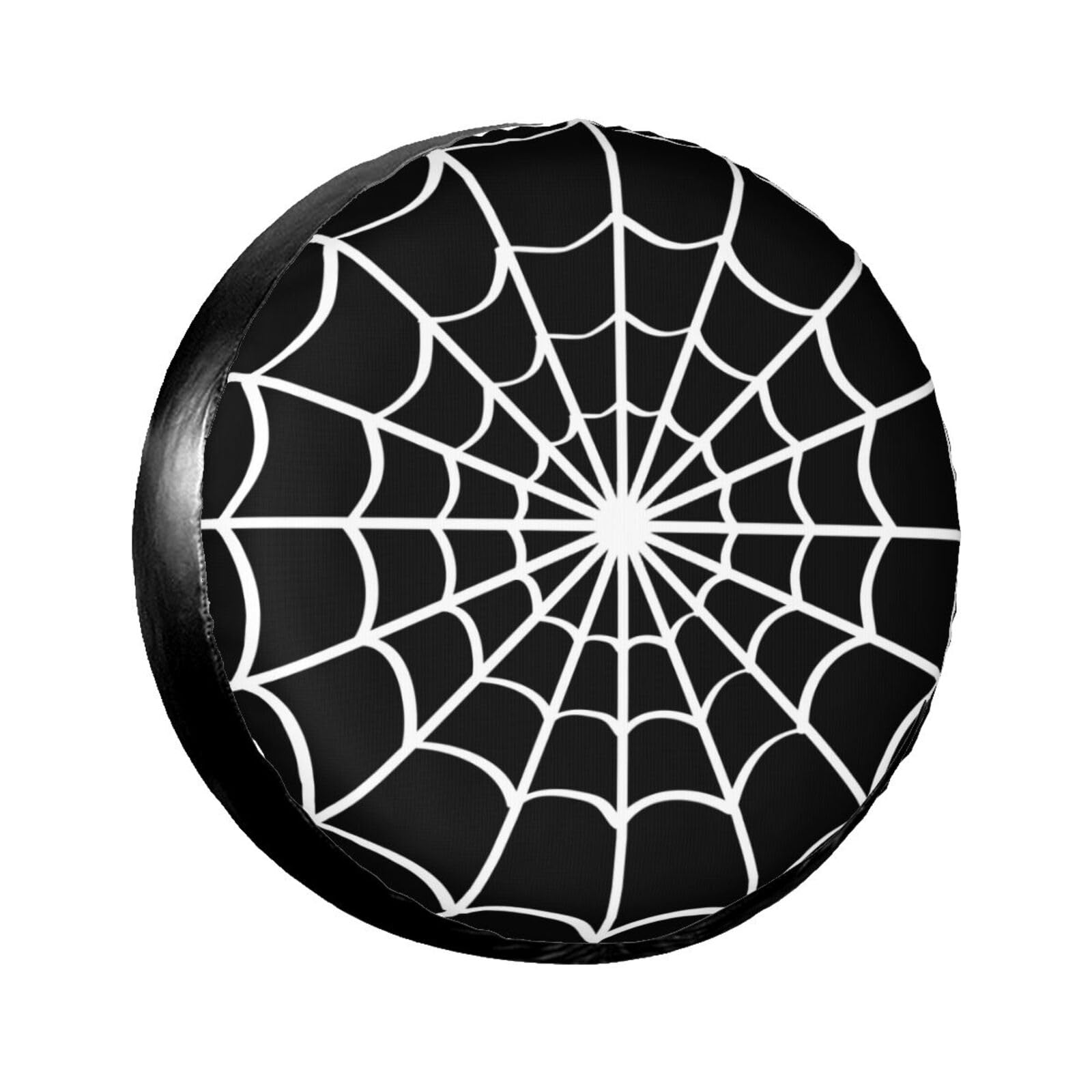 Spider Web Black Spare Tire Cover Waterproof Dust-Proof Tire Wheel Covers Weatherproof Wheel Tire Protector UV Sun Protection Ty