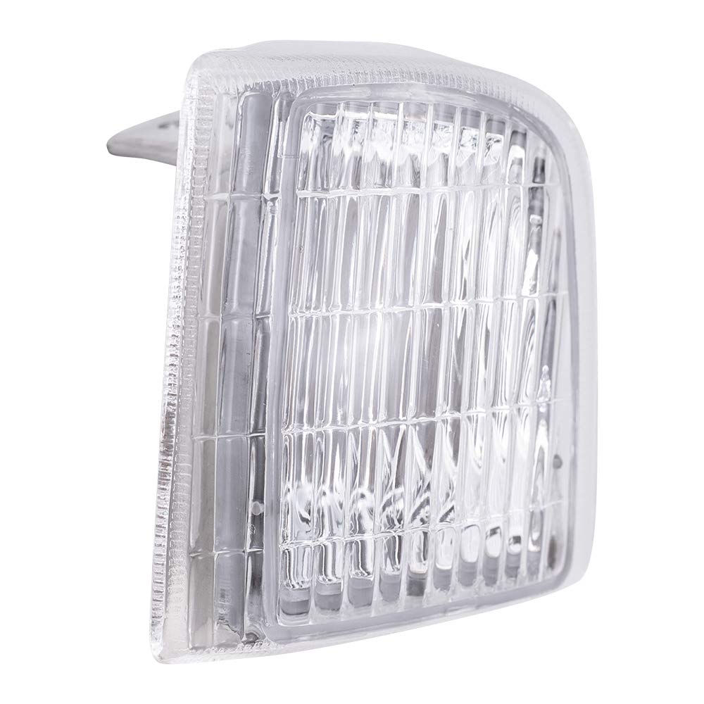 Brock Replacement Driver And Passenger Set Park Signal Cornering Lights Compatible With 1995-2005 Astro Safari Van 16524075 16524076