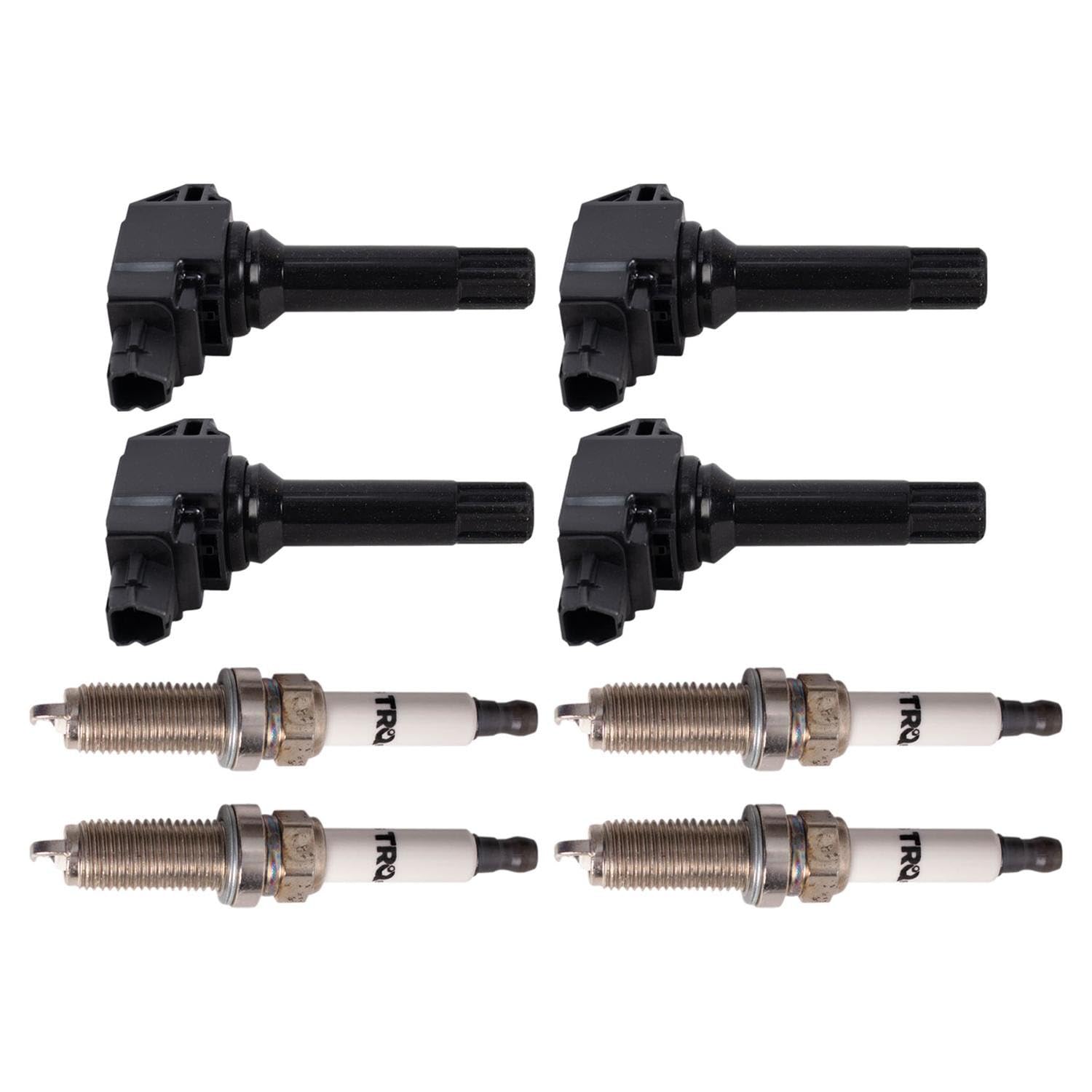 Trq Ignition Kit Ignition Coil Spark Plugs Compatible With 2016-2017 Subaru Crosstrek 2017-2018 Forester 2015-2019 Legacy Outbac
