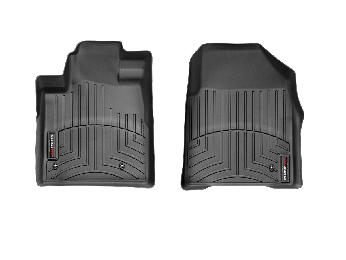 WeatherTech Custom Fit FloorLiners for Honda Pilot - 1st Row (441741), Black