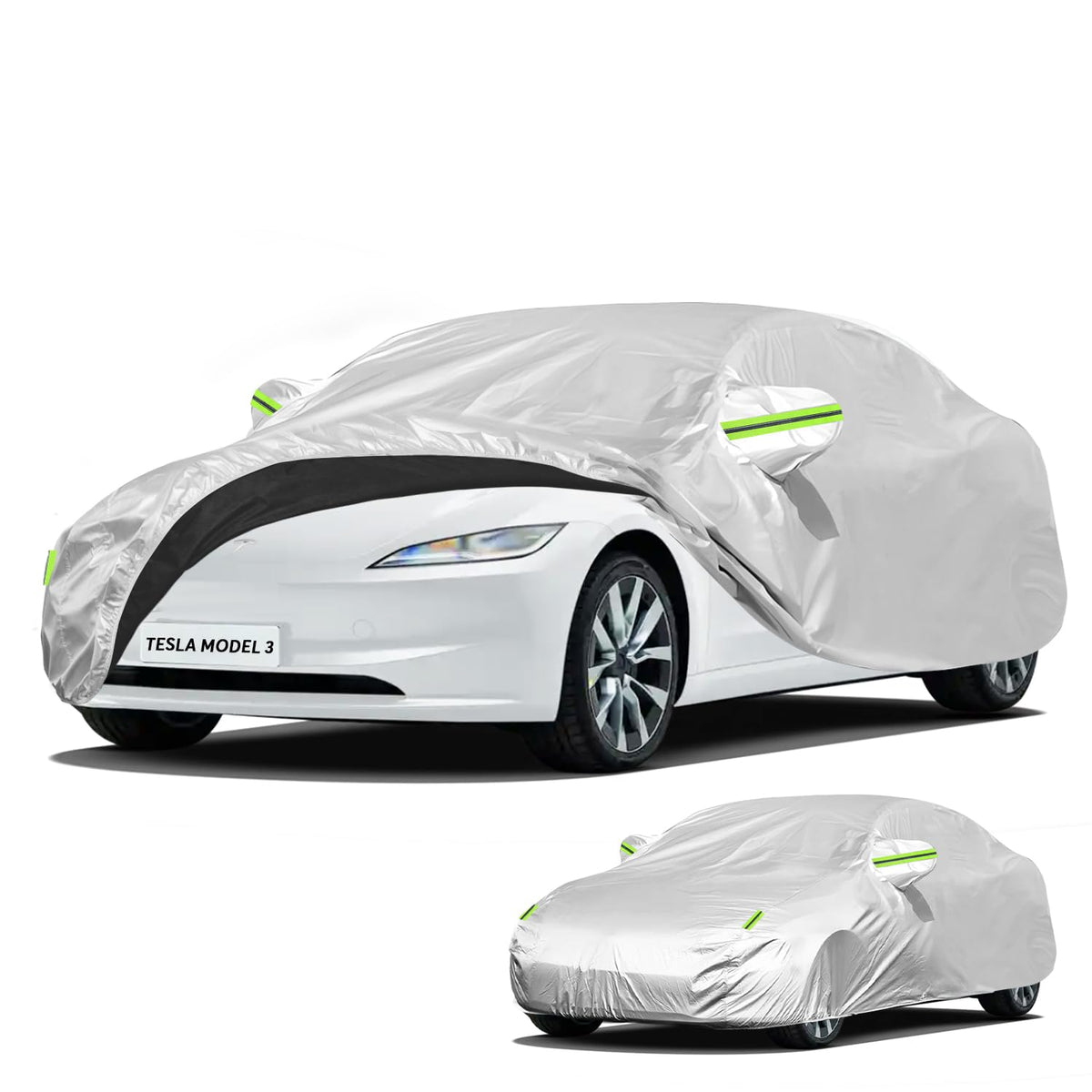 GORDITA Custom Fit Car Cover for Tesla Model 3, All-Weather Protection, Anti-Scratch, Waterproof Blocks Rain/Sun/Snow/Dust