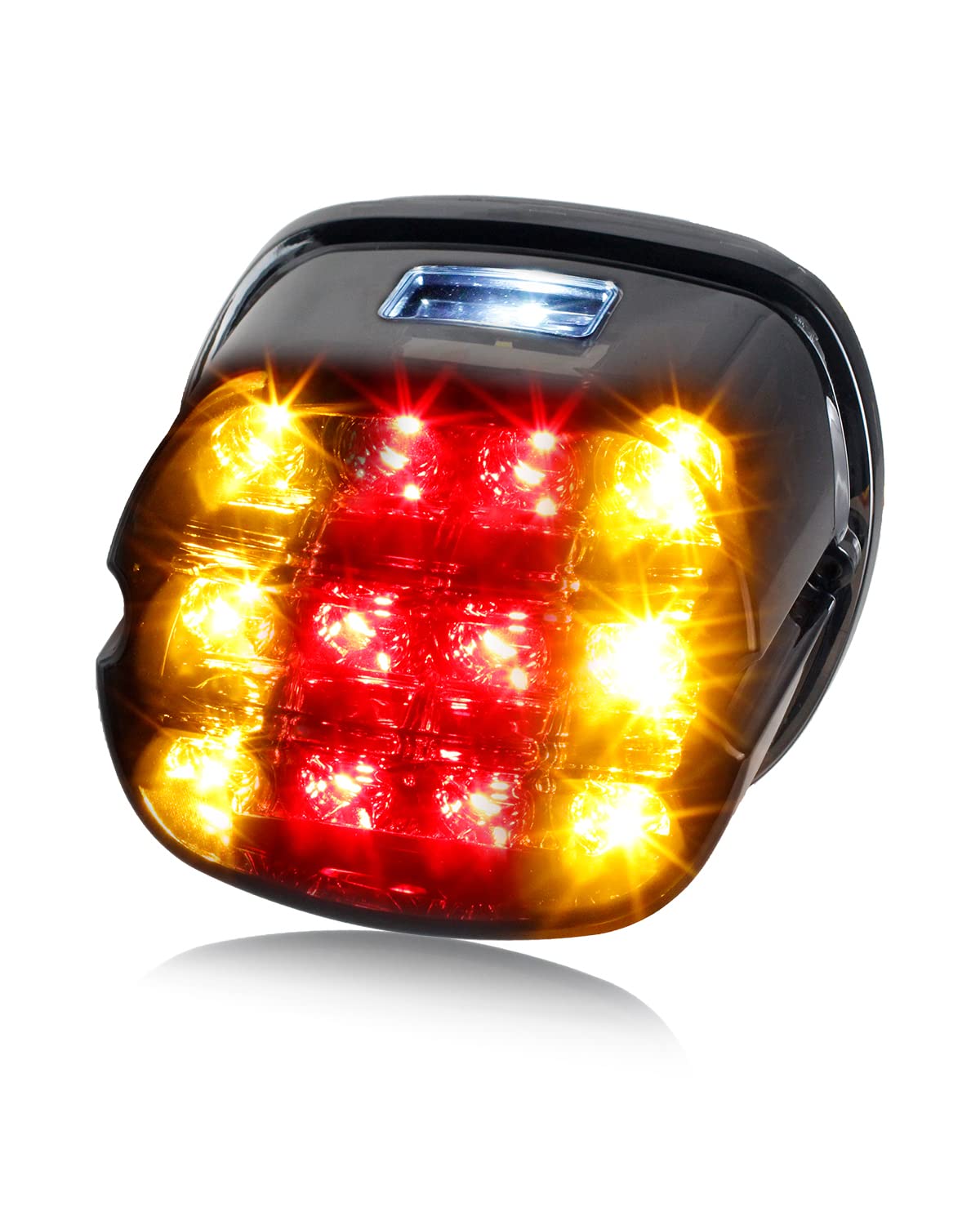 Nthreeauto Smoked Led Rear Brake Tail Light Integrated Turn Signals Taillights Compatible With Harley Dyna Road King Electra Gli