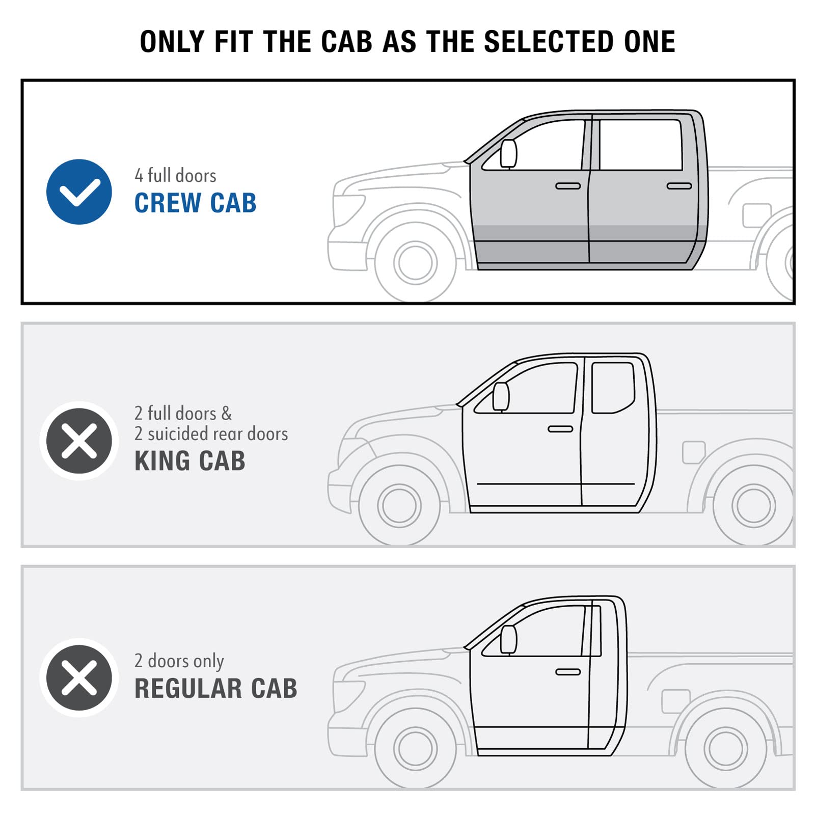 Maxmate 3 Nerf Bars Compatible With 2004-2015/2017-2024 Nissan Titan; 2016-2024 Titan Xd | Crew Cab | Wb2N31327 | Side Step Rails Running Boards