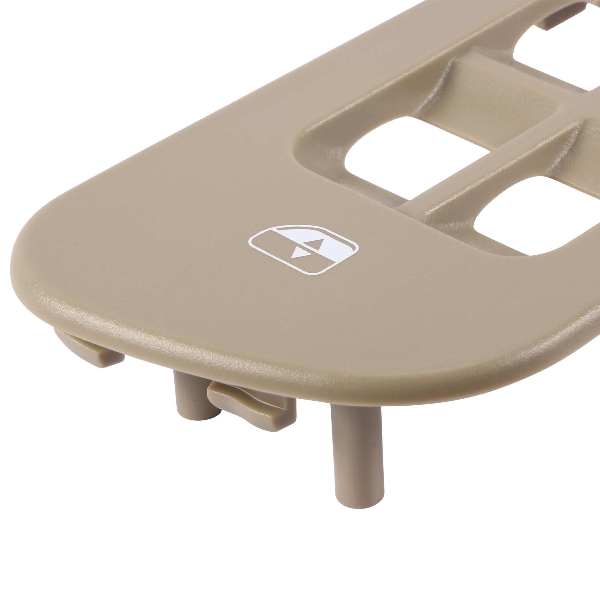 BASIKER Beige Driver Side Window Switch Panel Bezel Compatible with Dodge Ram 1500 2500 3500 (2002-2010) - Grayish Brown