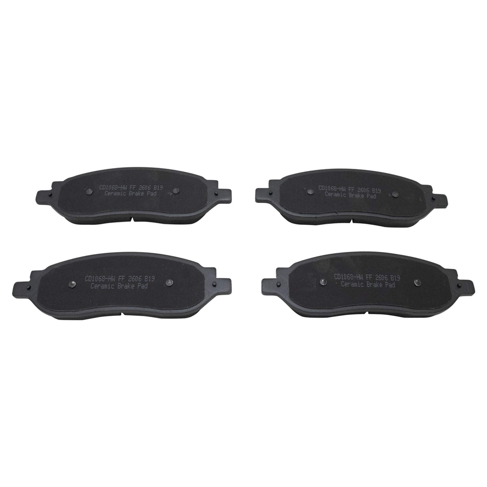 TRQ Rear Brake Pads Ceramic Compatible with 2005-2007 Ford F-250 Super Duty F-350 Super Duty