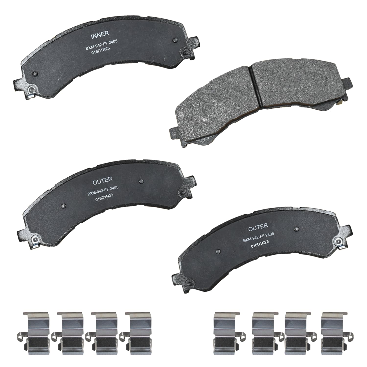 Bendix Premium Sbm2405 Semi-Metallic Rear Brake Pads For Chevrolet Express 3500 2023-2021, Express 4500 2023-2022, Gmc Savana 25