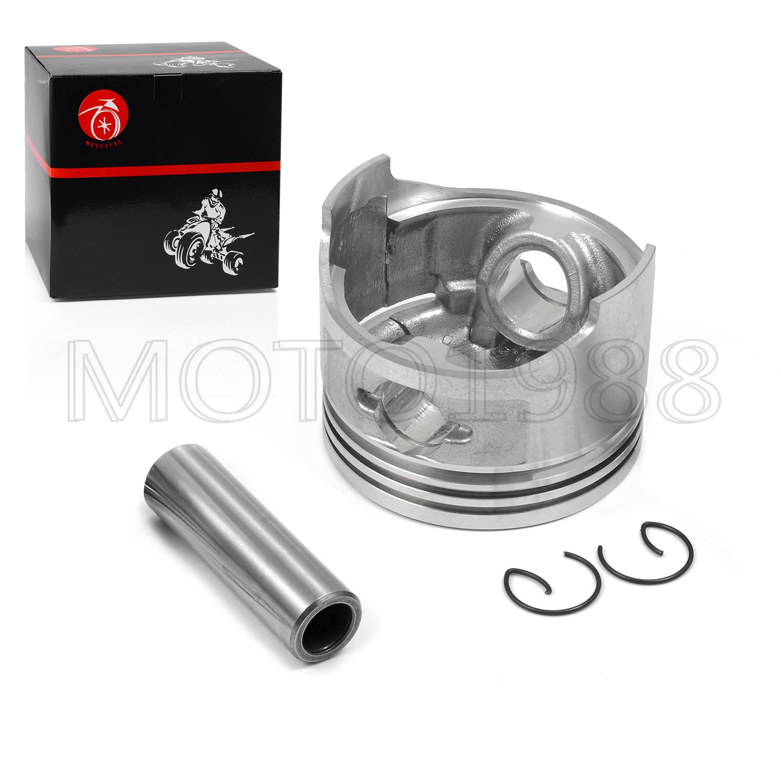 Moto1988 Piston & Ring Ang Gasket For Ezgo Txt 4 Cycle Gas Golf Cart 295Cc Mci Fuji Robin Engine 1991-2008 Oem 26607-G01 26608-G