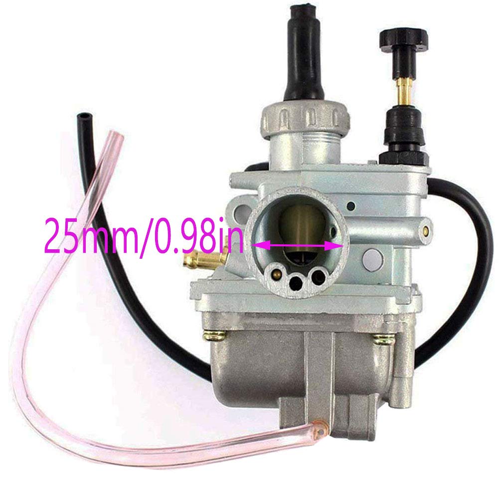 LT80 Carburetor with Fuel Switch Valve Petcock Intake Manifold for Suzuki LT 80 Quadsport ATV Carb, Replace 13200-40B10 13881-40