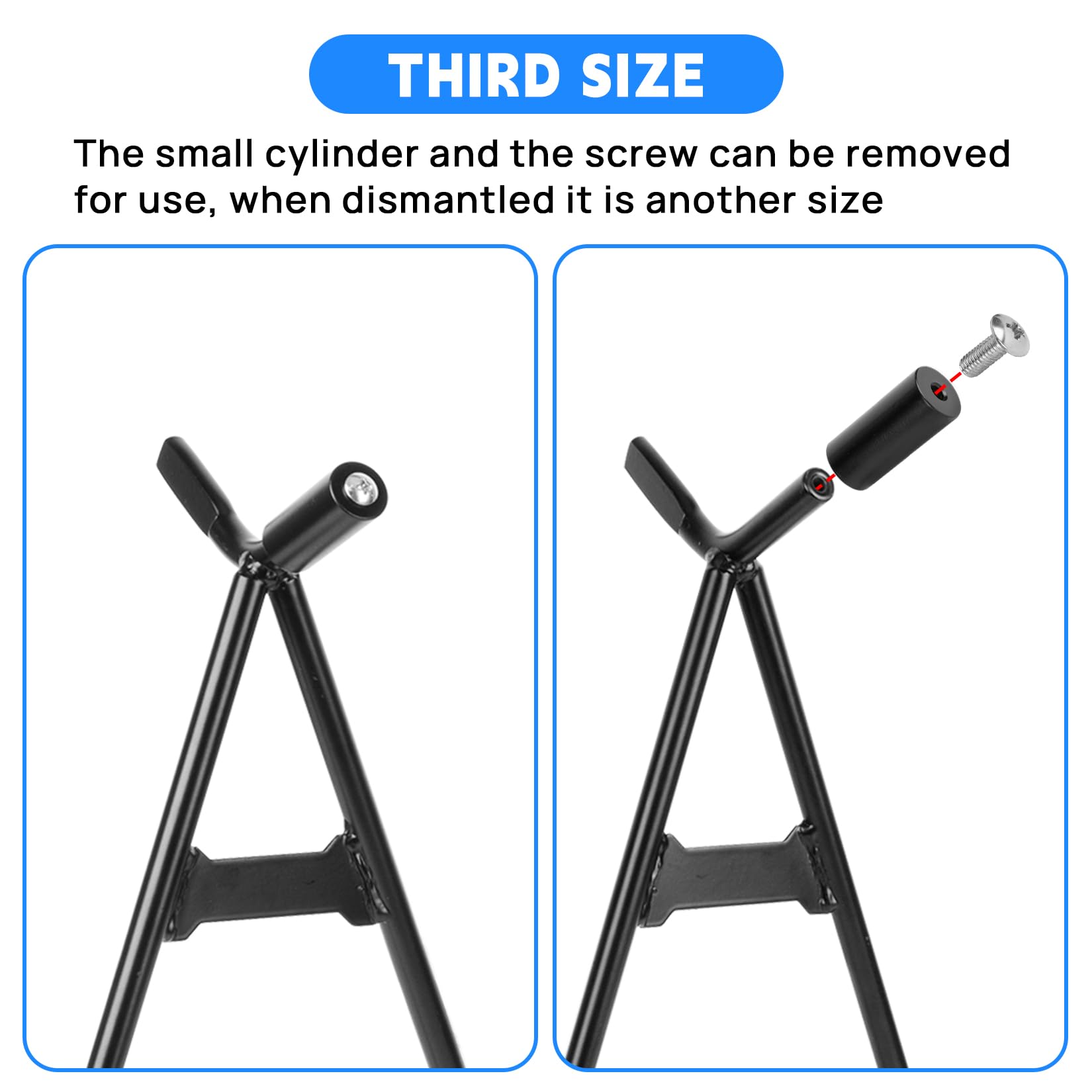 Triangle Stand 80-500Cc, Psler A Stand Motorcycle Triangle Stand For Dirt Bike, Supermoto, Motocross, Enduro, Black