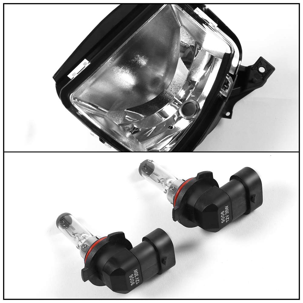 IKON MOTORSPORTS, Fog Lights Compatible With 2013-2018 Ram 1500 & 2019-2023 Ram 1500 Classic Pickup, Passenger & Driver Side Cle