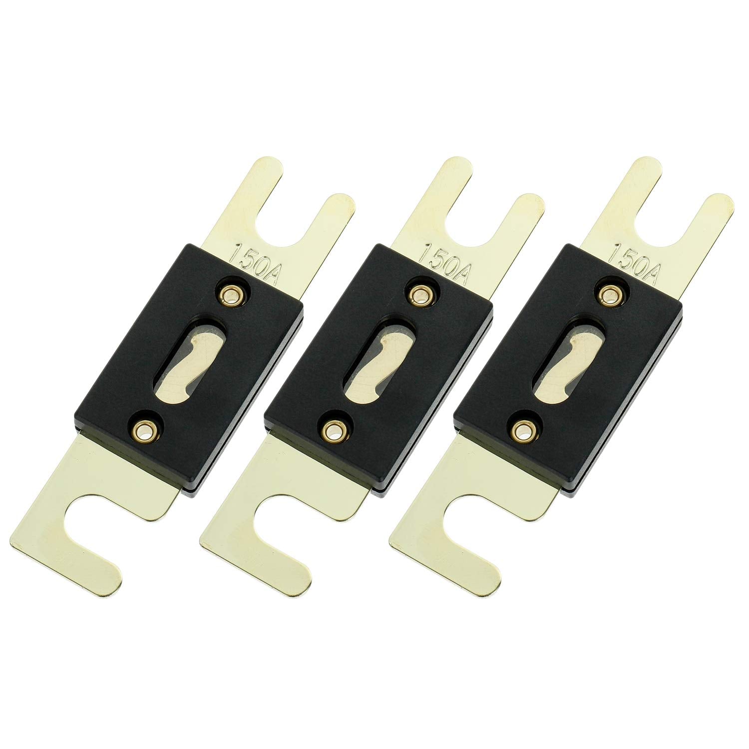 Bojack 150 Amp 32 Vdc Anl Blade Fuse For Car Audio And Video System (Pack Of 3)