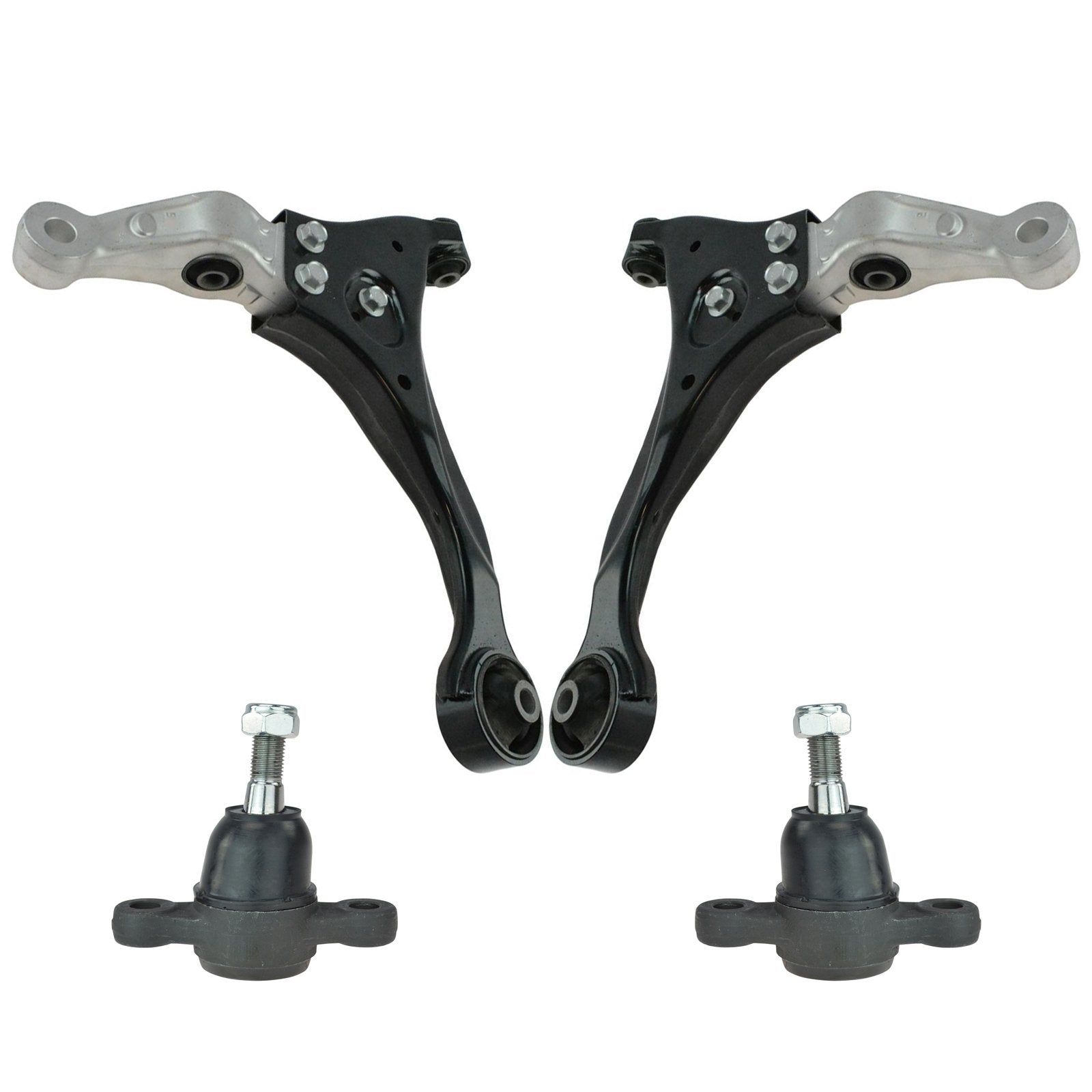 TRQ Front Control Arm with Ball Joint Set Compatible with 2006-2010 Hyundai Sonata