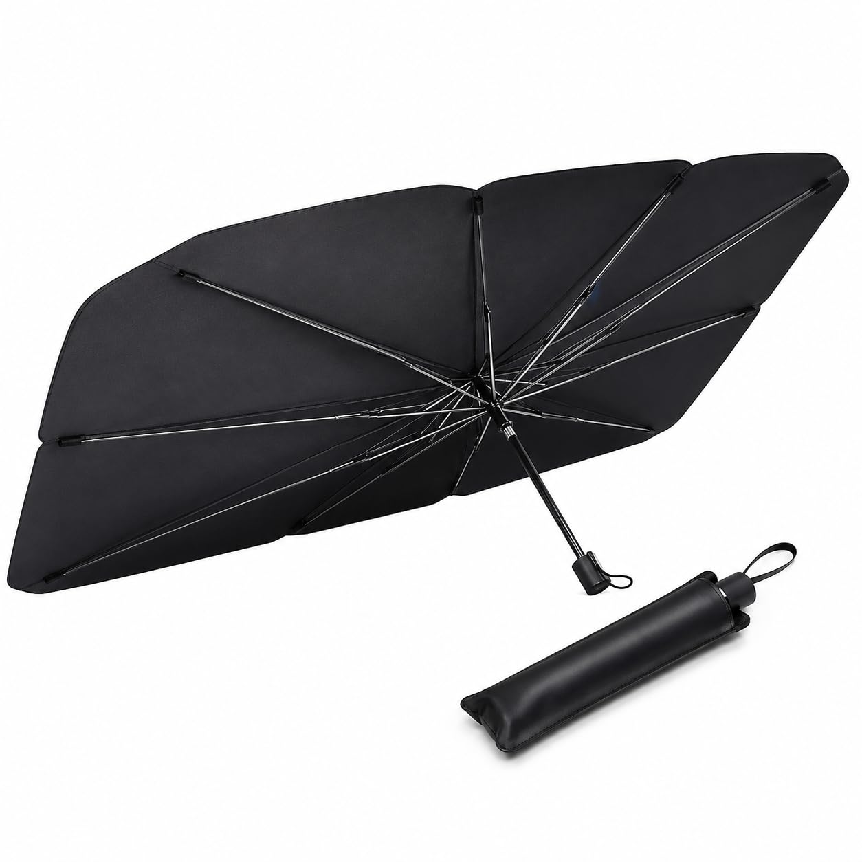 VARDISTA Car Windshield Sun Shade Umbrella Foldable UV Protection Sunshade for Car Front Window Heat Blocking Interior Protectio