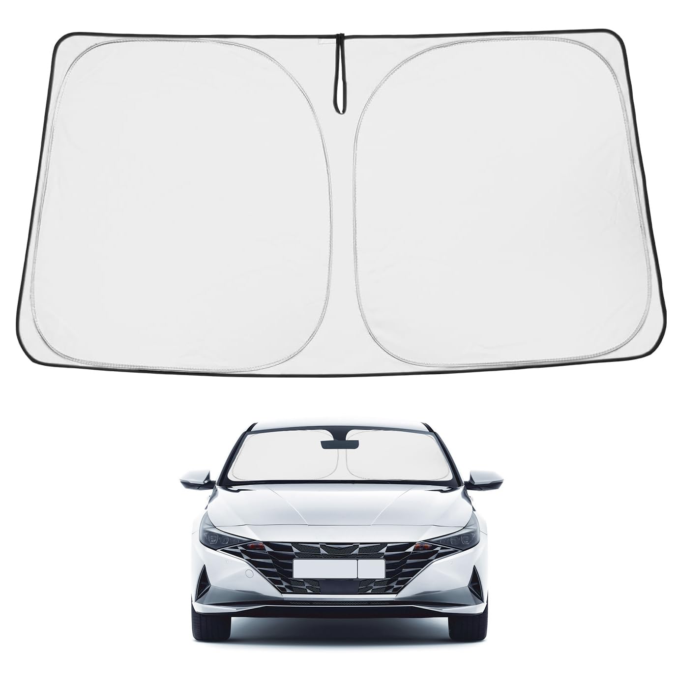 Proadsy Front Windshield Sun Shade Foldable Sunshade Protector Custom Fit 2021-2023 2024 2025 Hyundai Elantra Accessories 2025 U