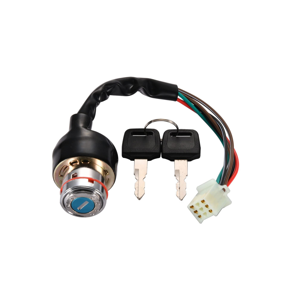 Woostar 6 Wire Ignition Key Switch On Off 2 Position Replacement For 50Cc 70Cc 90Cc 110Cc 125Cc 150Cc 250Cc 250Cc Taotao Redcat Roketa Sunl Atv 4 Wheeler Dirt Pit Bike Go Kart