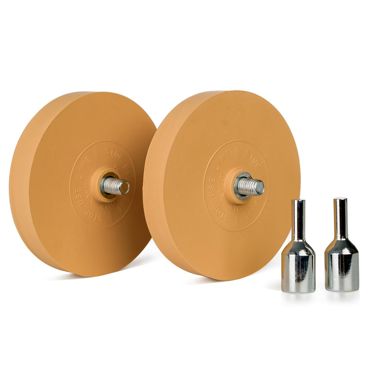Belinova 2 Pack 3.5 inch Eraser Wheel Decal Remover Eraser Wheel Adhesive Remover with Adapter Rubber Eraser Wheel for Drill Rem