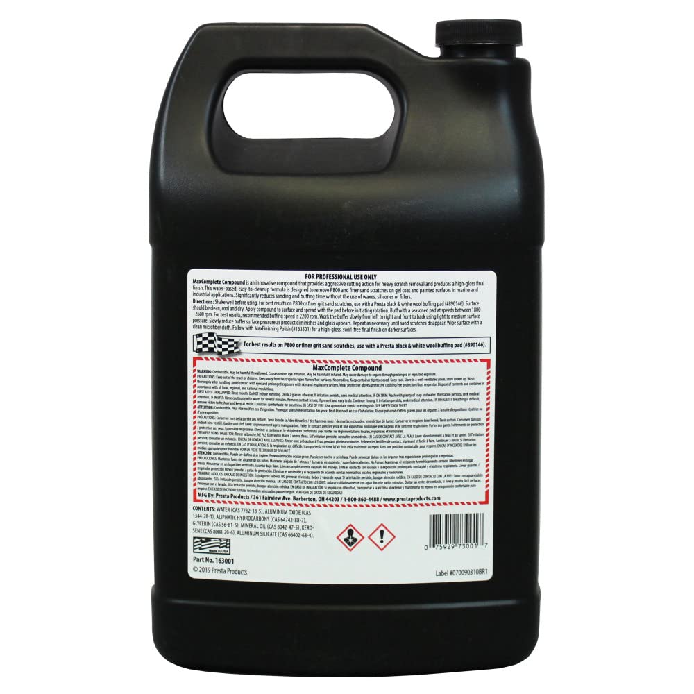 Presta Maxcomplete Compound 1 Gallon (163001)