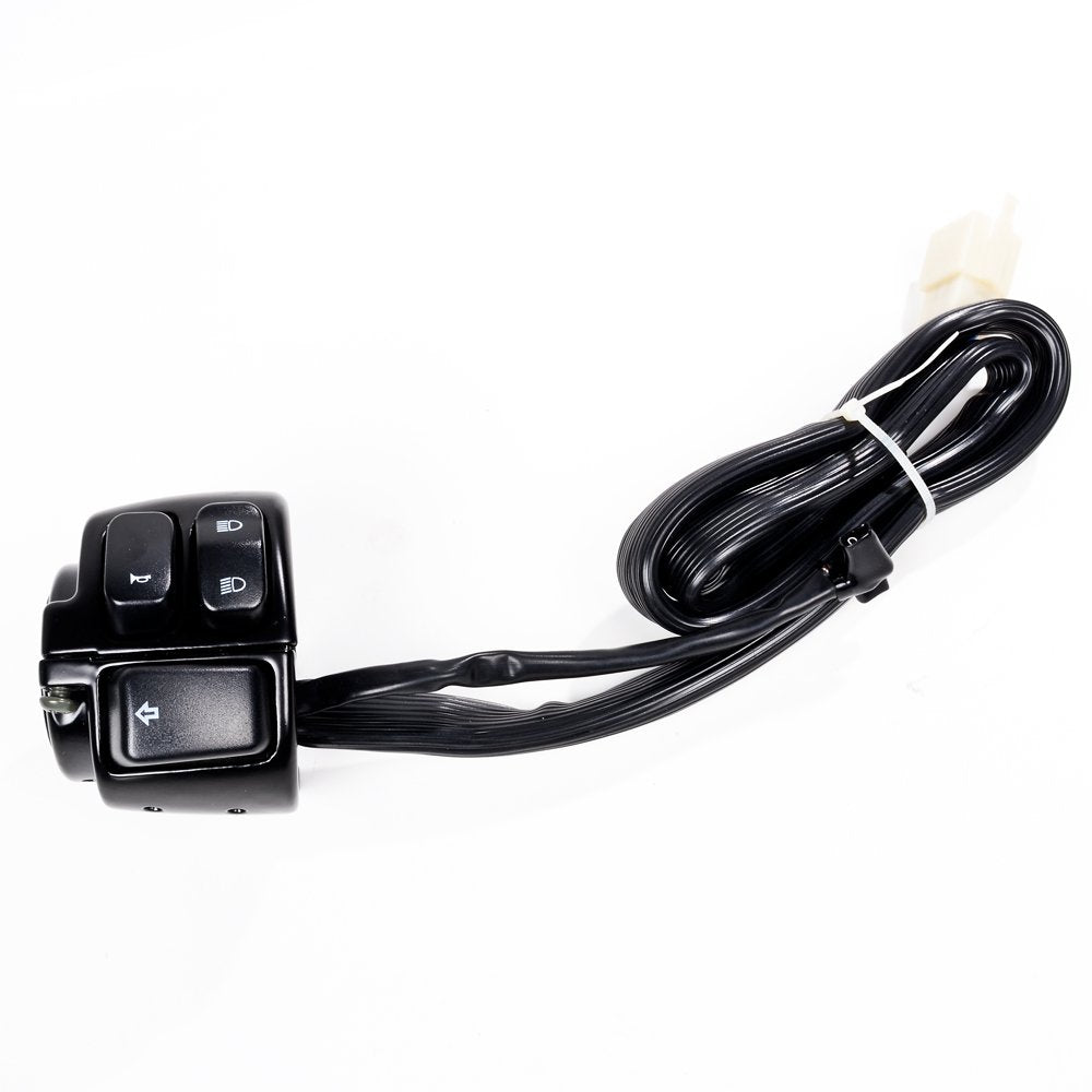 Astra Depot 1 Pair Motorcycle 1'' Handlebar Switches Control And Wiring Harness Compatible With Harley