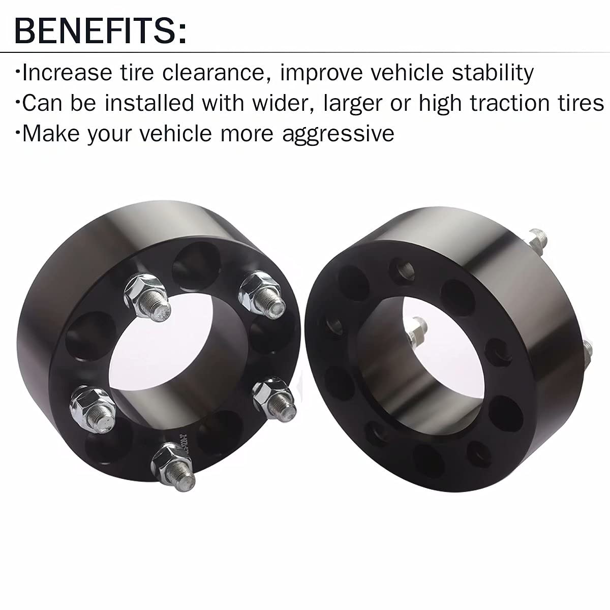 Gasupply 5X4.5 Wheel Spacers 2 Inch, 4Pcs 5X114.3 Wheel Spacers 50Mm Thick 82.5Mm Hub Bore 1/2-20 Studs, Compatible With Ford Ex