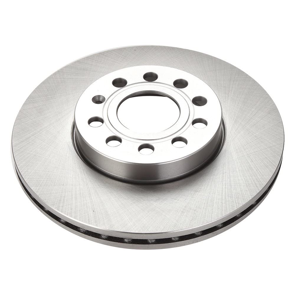 Trq Front Disc Brake Rotor Pair Set For 2011-2015 Audi A3 / 2011-2015 Audi A3 Quattro / 2010-2017 Vw Golf / 2005-2015 Vw Jetta /