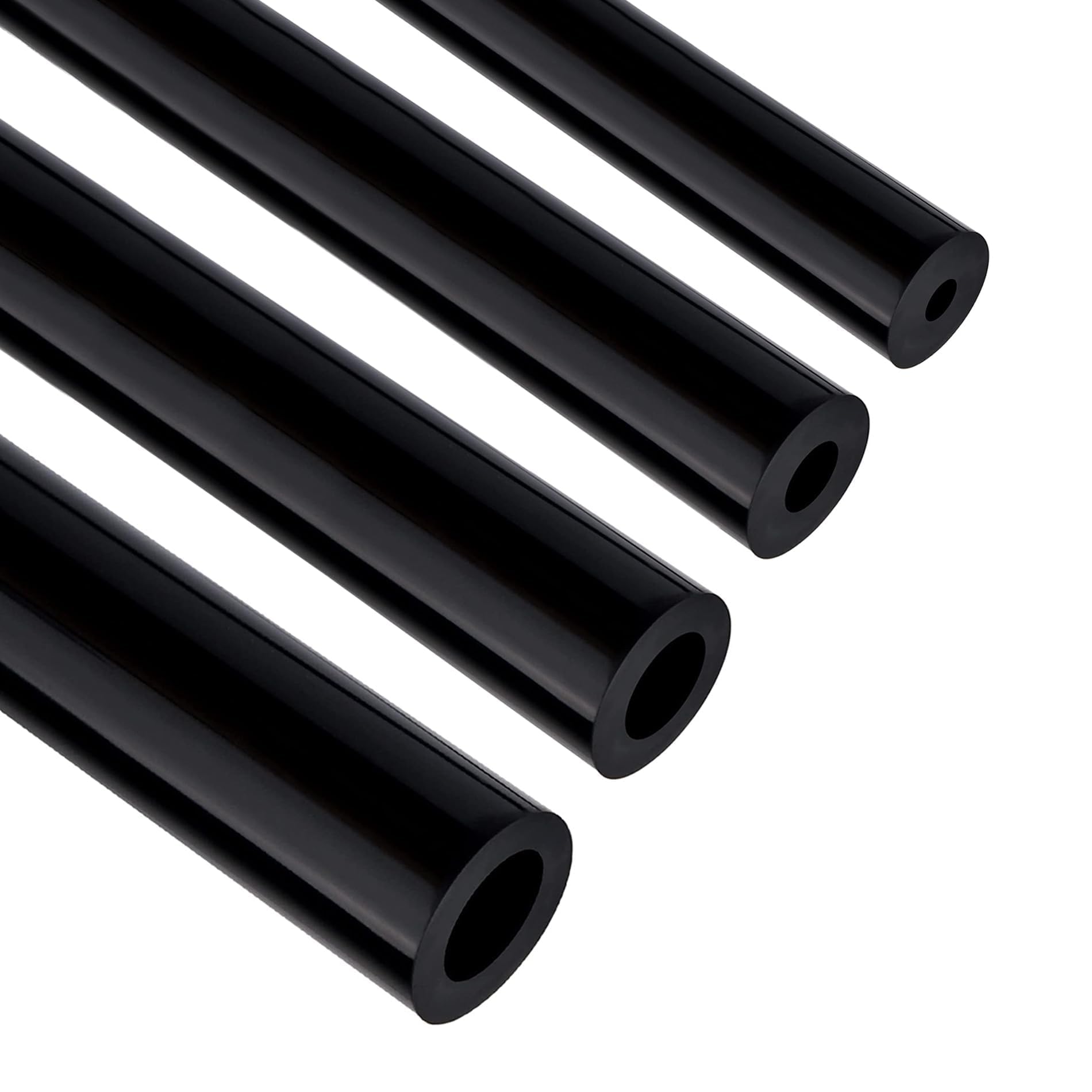 EVIL ENERGY 5/32 1/4 5/16 3/8 Silicone Vacuum Tubing Hose Line Kit 5FT 4PCS 130PSI Max Pressure Black (4mm 6mm 8mm 10mm)