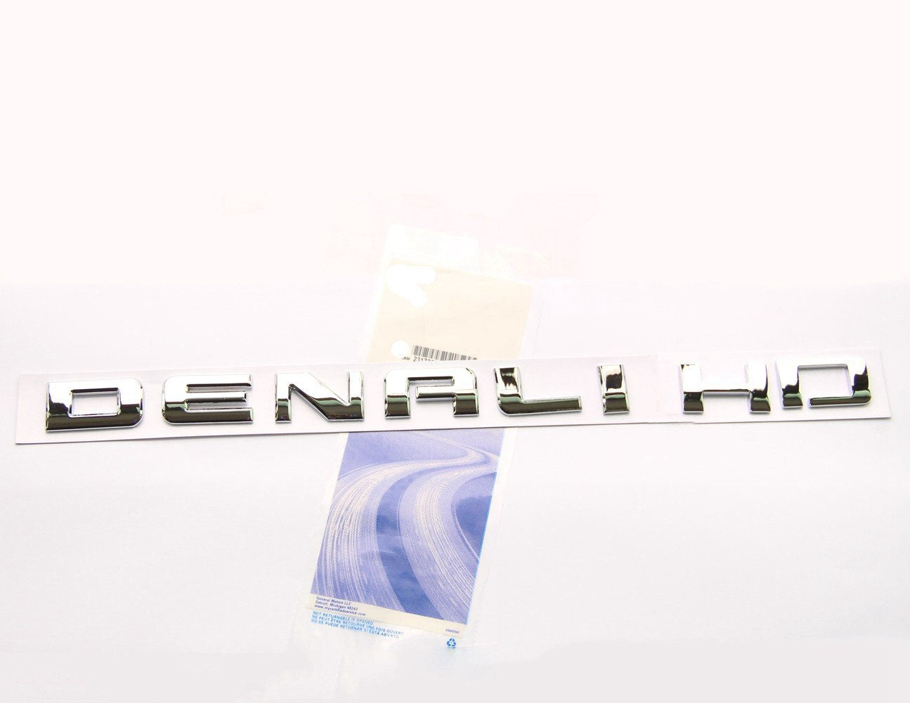 Yoaoo 1X Original Chrome Denalihd Denali Hd Nameplate Emblem Badge Compatible With 2007-2019 Denali Yukon Sierra Terrain (Hd Chr