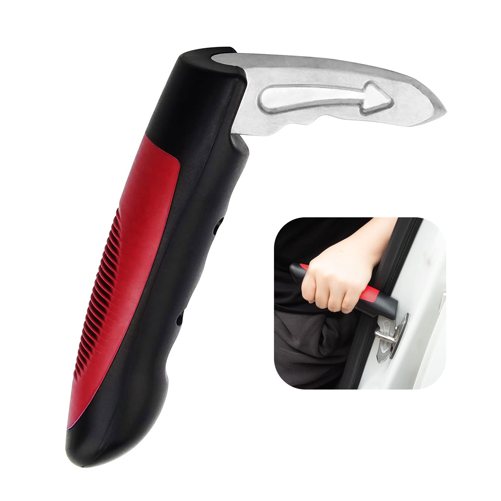 Moskeson Vehicle Support Handles, Car Handle Assist For Elderly Multifunction Car Handle With Window Breaker For Elderly And Han