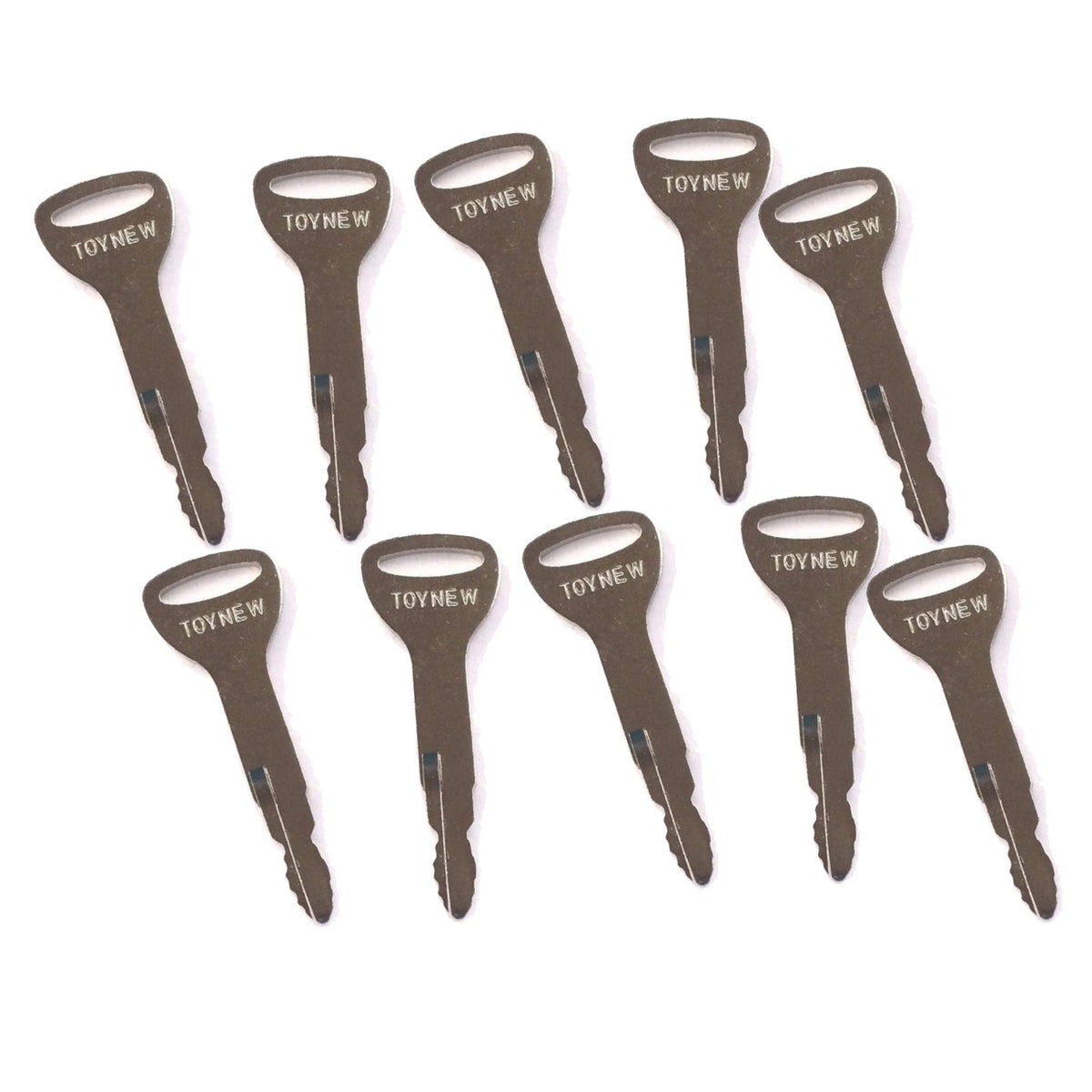 Fridayparts 10 Ignition Keys 57591-23330-71 575912333071 A62597 162597 Compatible For Toyota Forklift Replacement