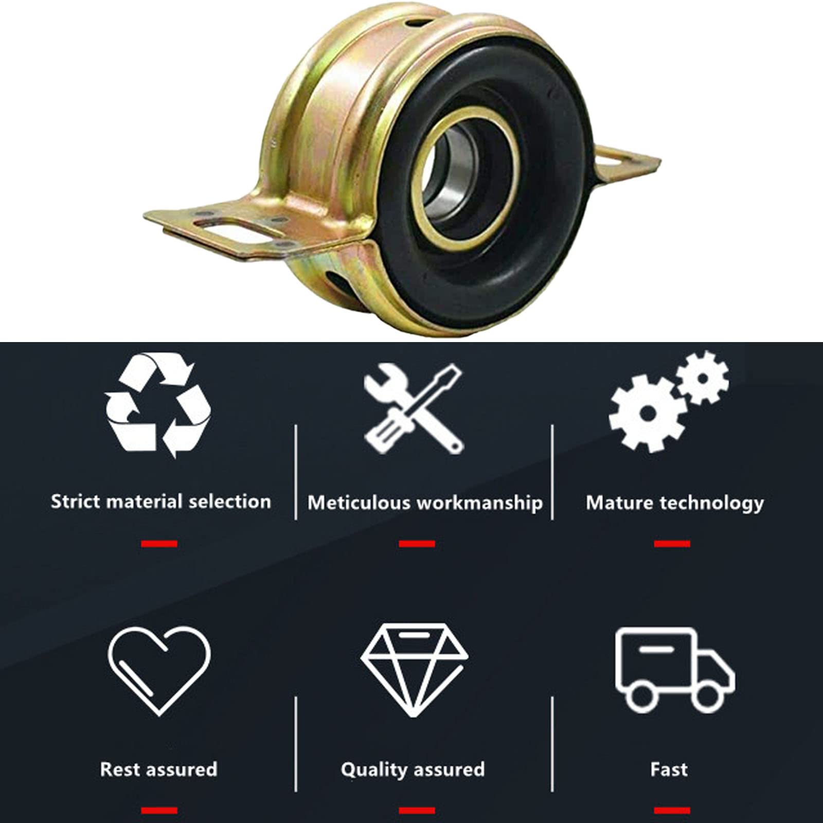 Drive Shaft Center Support Bearing 37230-35130 Replacement for Toyota T100 1993-1998 Toyota Tacoma 1995-2015 Toyota Tundra 2000-