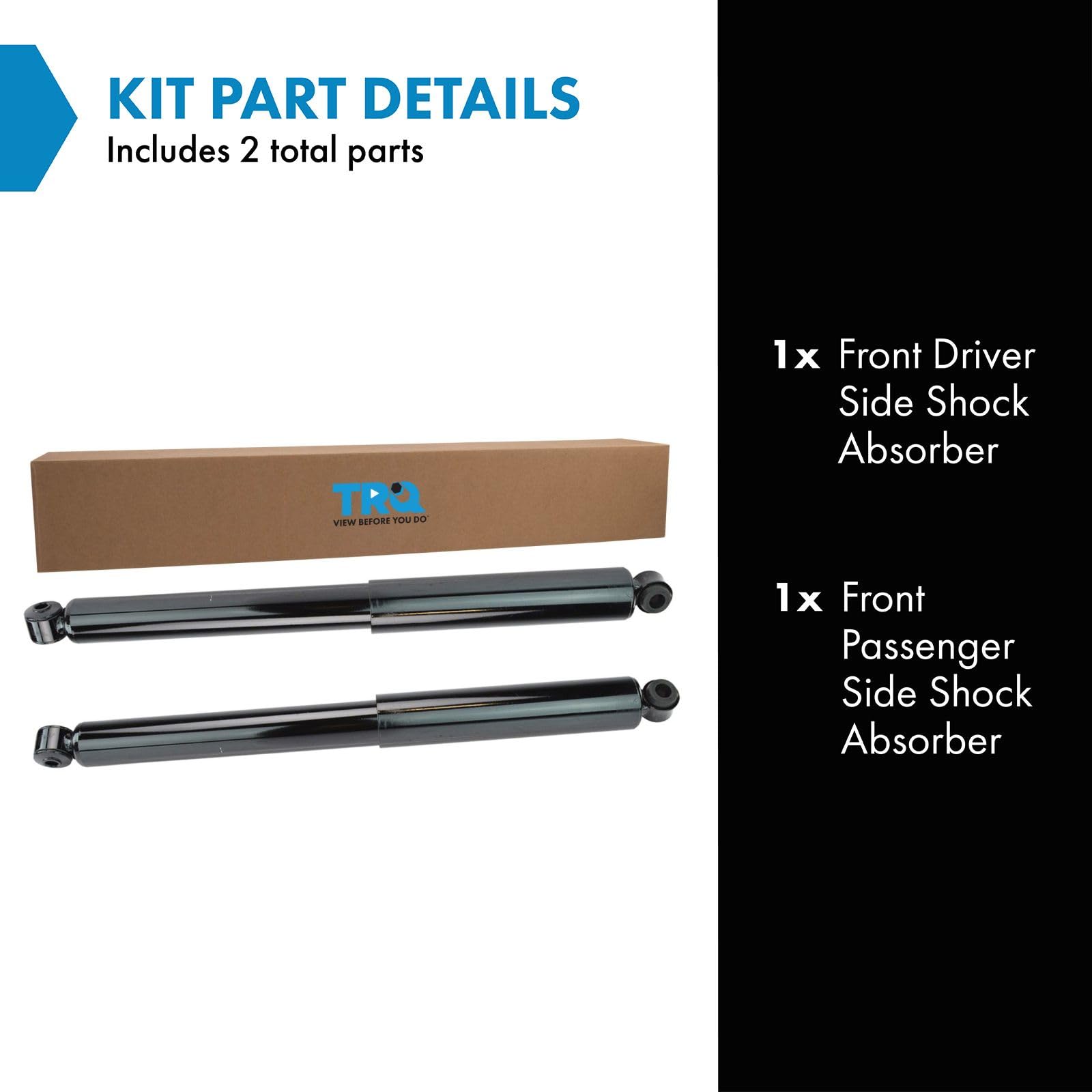 Trq Front Shock Absorber Set Compatible With 1999-2004 Ford F-250 Super Duty F-350 Super Duty F-450 Super Duty F-550 Super Duty