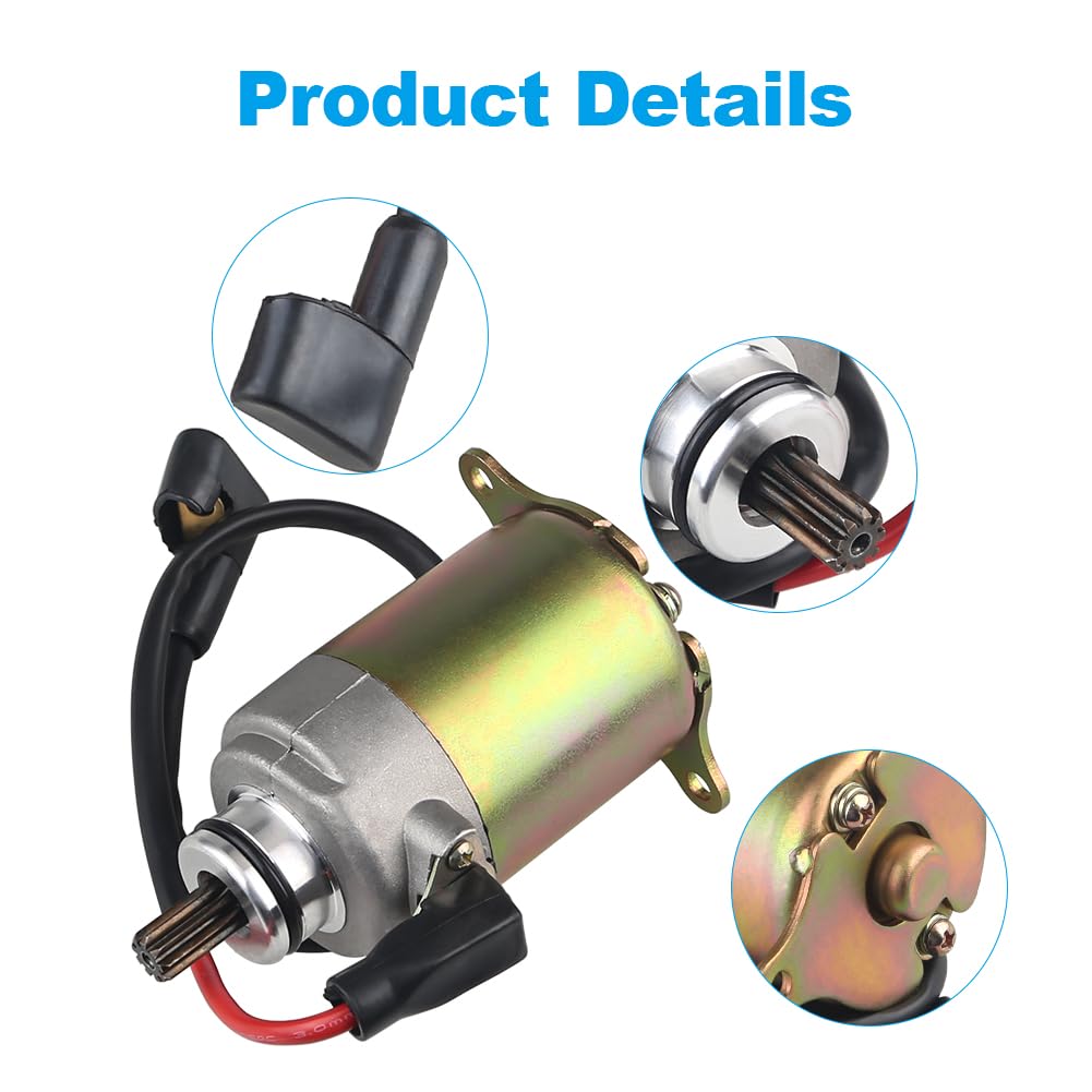 WATERWICH Starter Compatible with GY6 Engine 150cc 200cc 250cc 4-Stroke ATV Dirt Bikes Scooters Go Kart Compatible with Baja Wil