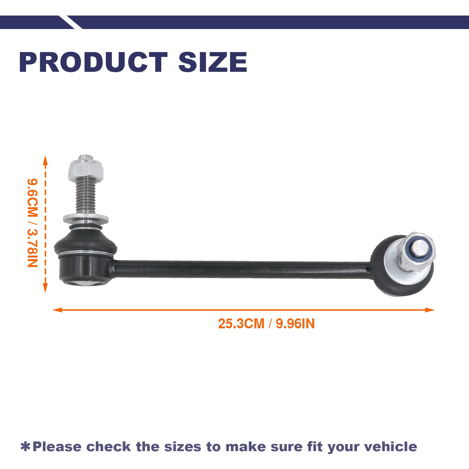 Stiueoav K80822 K80823 Sway Bar Link - Front Stabilizer End Link Compatible With 2005-2019 300?2008-2019 Challenger?2006-2019 Ch