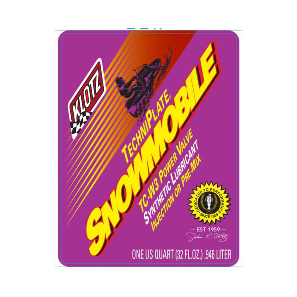 Klotz Oil KL-215 (10) Synthetic Snowmobile Techniplate TC-W3-1qt.