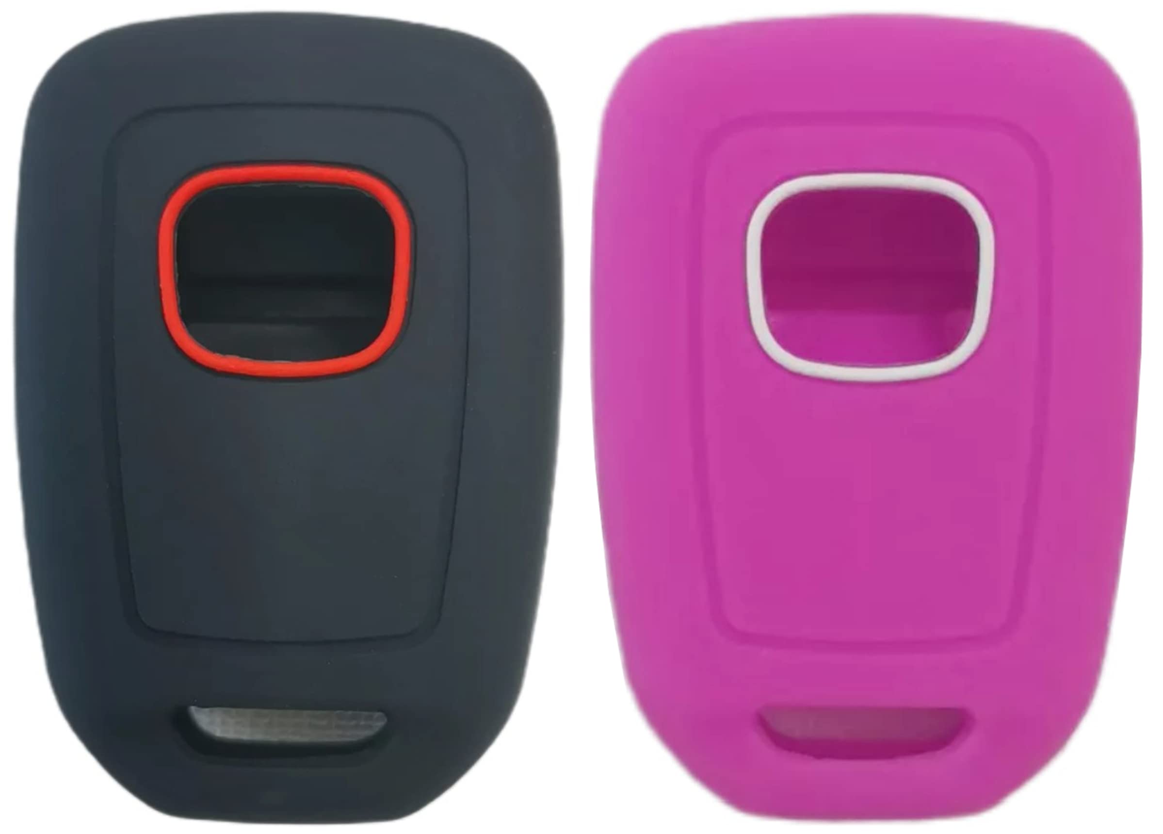 Reprotecting Silicone Rubber Key Fob Cover Compatible With 2013-2021 Honda Accord Cr-V Civic Crosstour Fit Mlbhlik6-1T Mlbhlik6-1Ta (Black Purple)