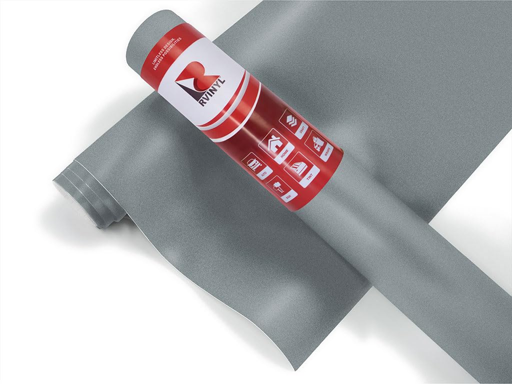 3M 2080 Series M21 Matte Silver - 5Ft X 6 '' - 2.55Sq Ft - Dual Cast Lustrous Vinyl Car Wrapping Film - Bubble Free Vehicle Shee