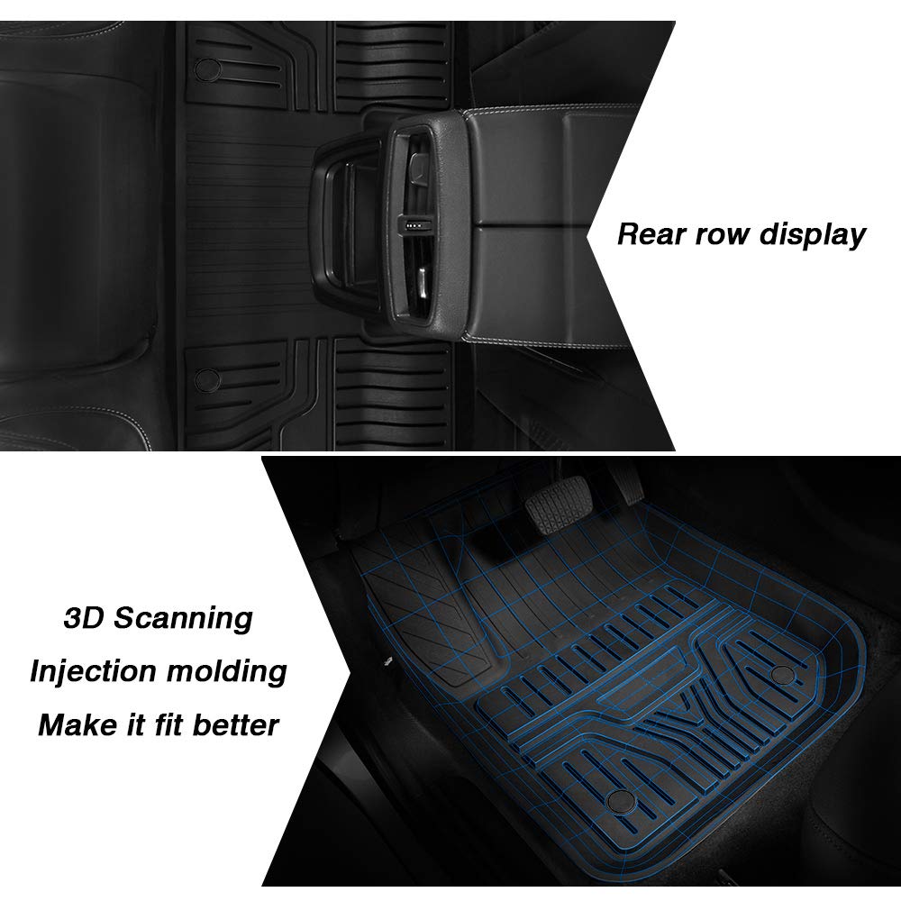 Mixsuper Custom Fit For Floor Mats Buick Envision Accessories 2016 2017 2018 2019 2020 All Weather Floor Liners Heavy Duty 2 Row