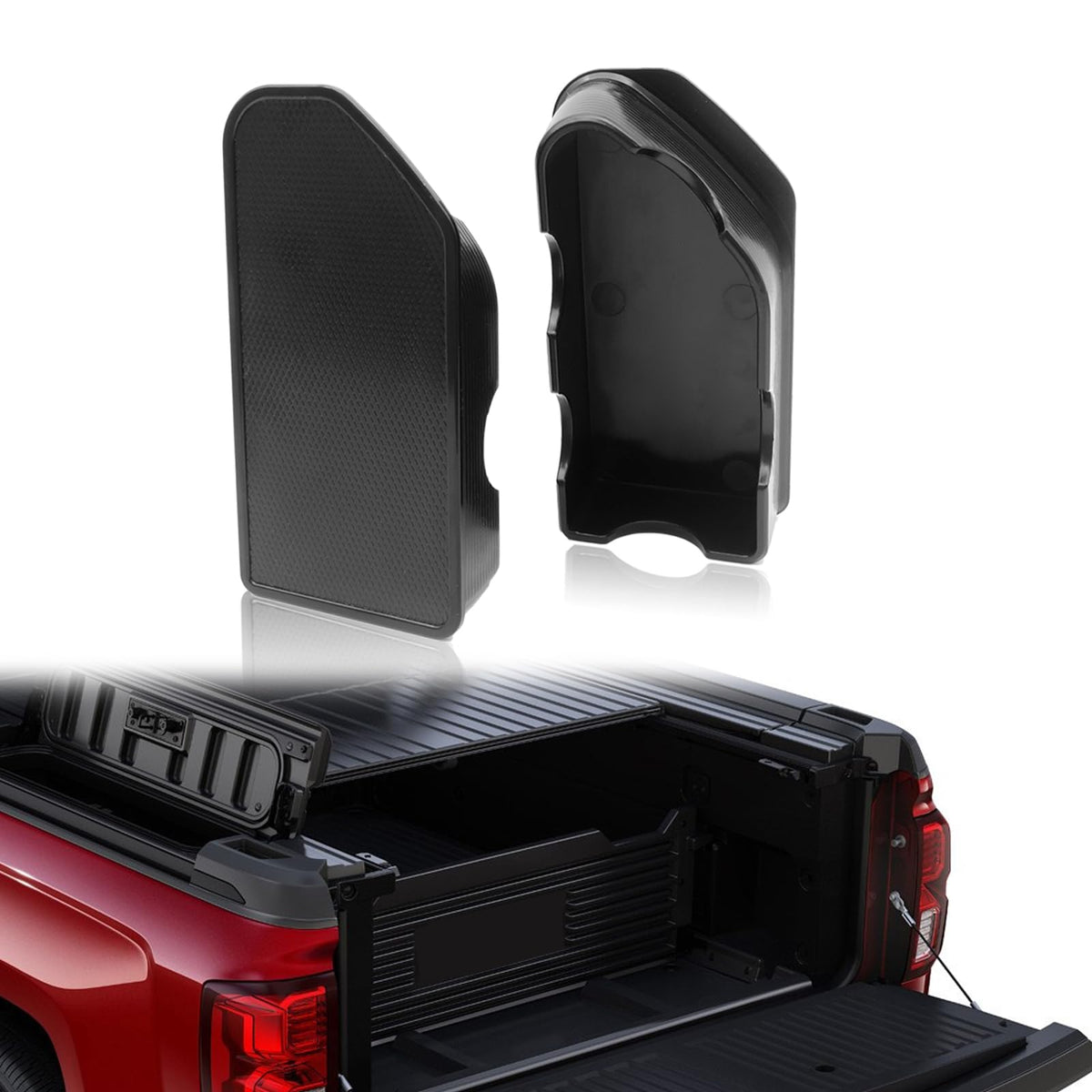 Bed Rail Stake Pocket Covers - Compatible With 2014-2018 Gmc Sierra 1500/Chevy Silverado 1500 & 2015-2019 Silverado/Sierra 2500/