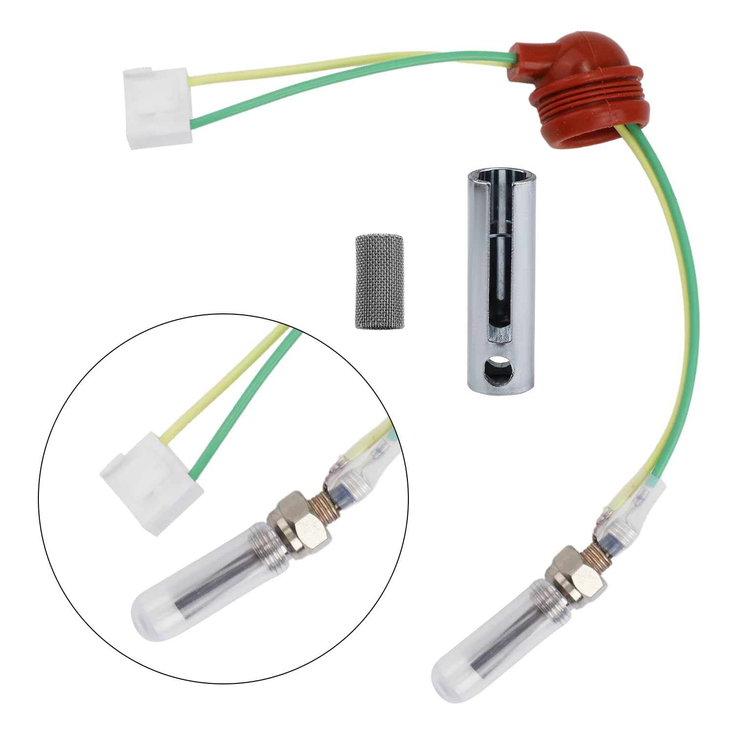 7Pcs 12V 2Kw 5Kw 8Kw Glow Plug Repair Kit, Chinese Diesel Parking Heater Gaskets Ceramic Glow Plug Heater Repair Parts Glow Igni