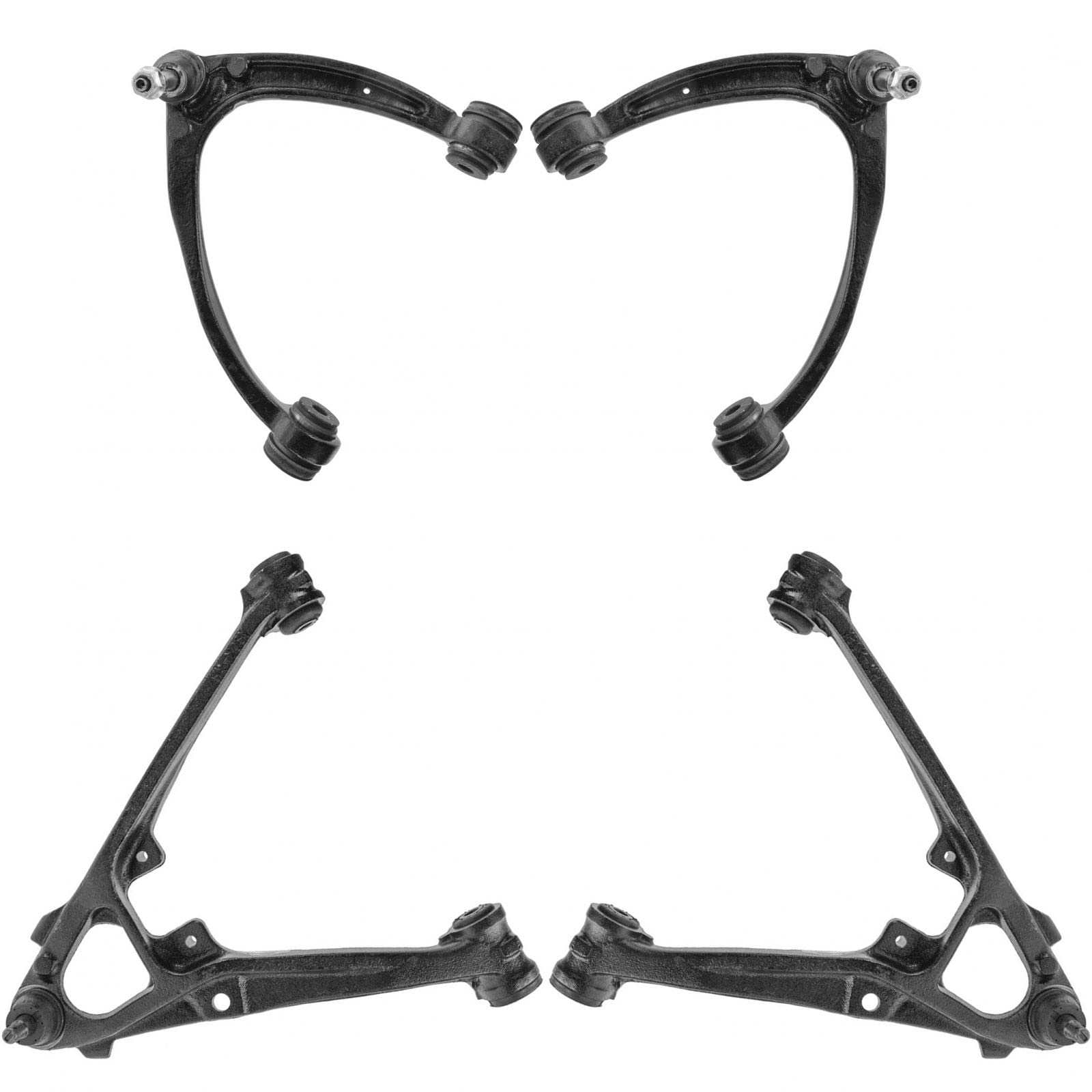 TRQ Front Control Arm with Ball Joint Set Compatible with 07-14 Cadillac 07-16 Chevrolet GMC