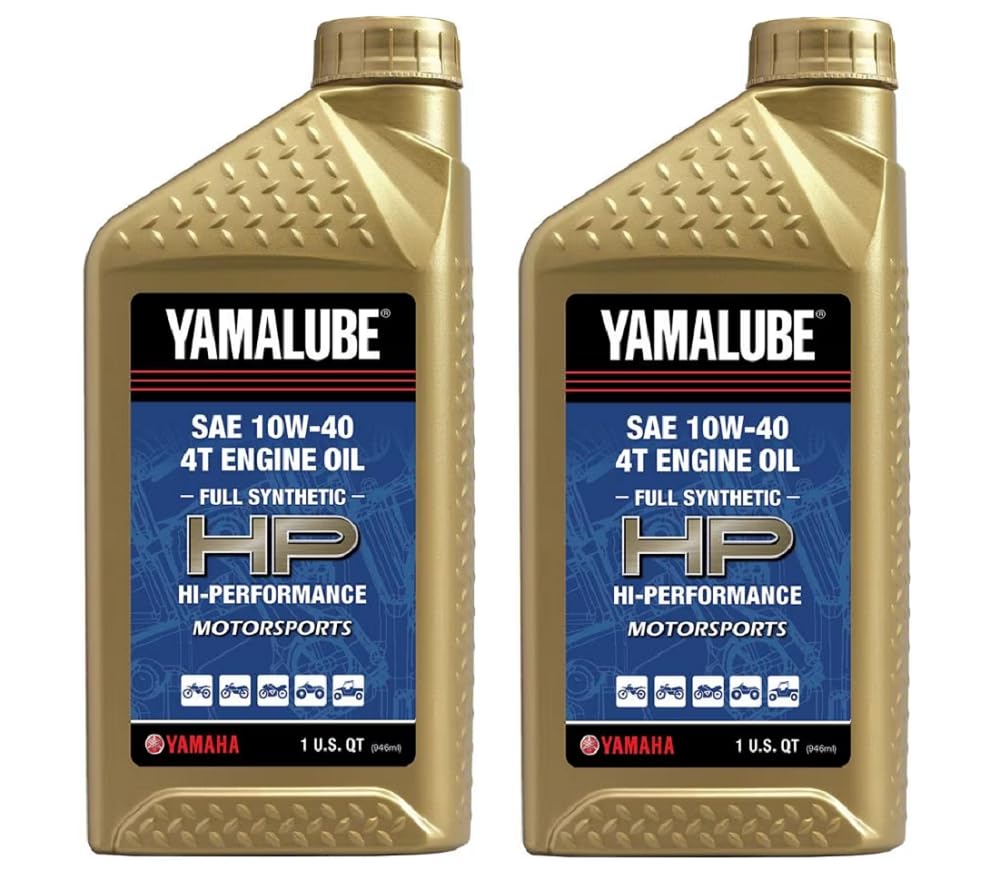 Yamaha Original OEM Yamalube LUB-10W40-FS-12 Hi Performance Full Synthetic 4T Engine Oil Yamalube OEM - 2 Quarts