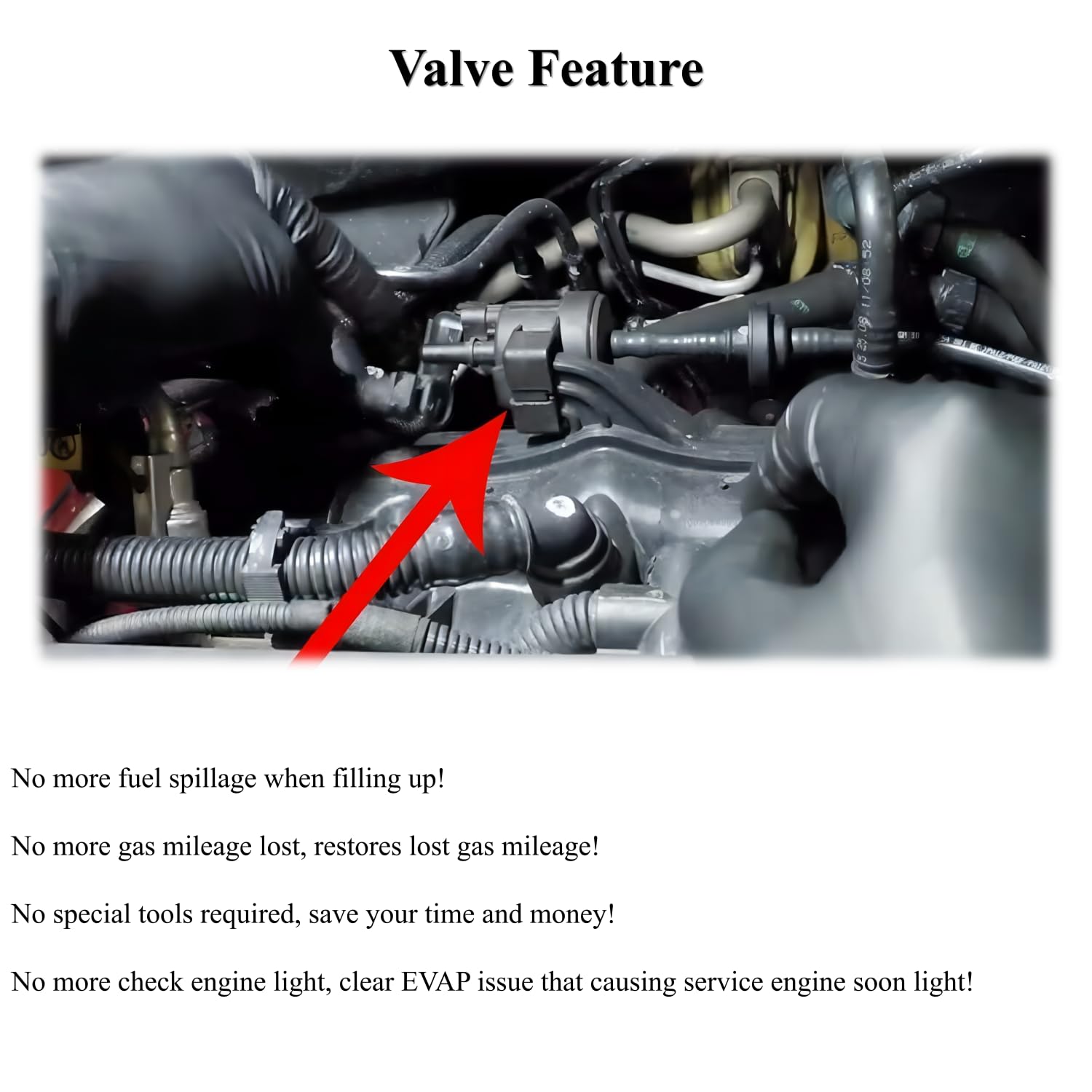 Vapor Canister Purge Valve Compatible with 2012-2021 Chevy Cruze Sonic Trax Buick Encore with 1.4L - Replaces 55573017 911-409 C