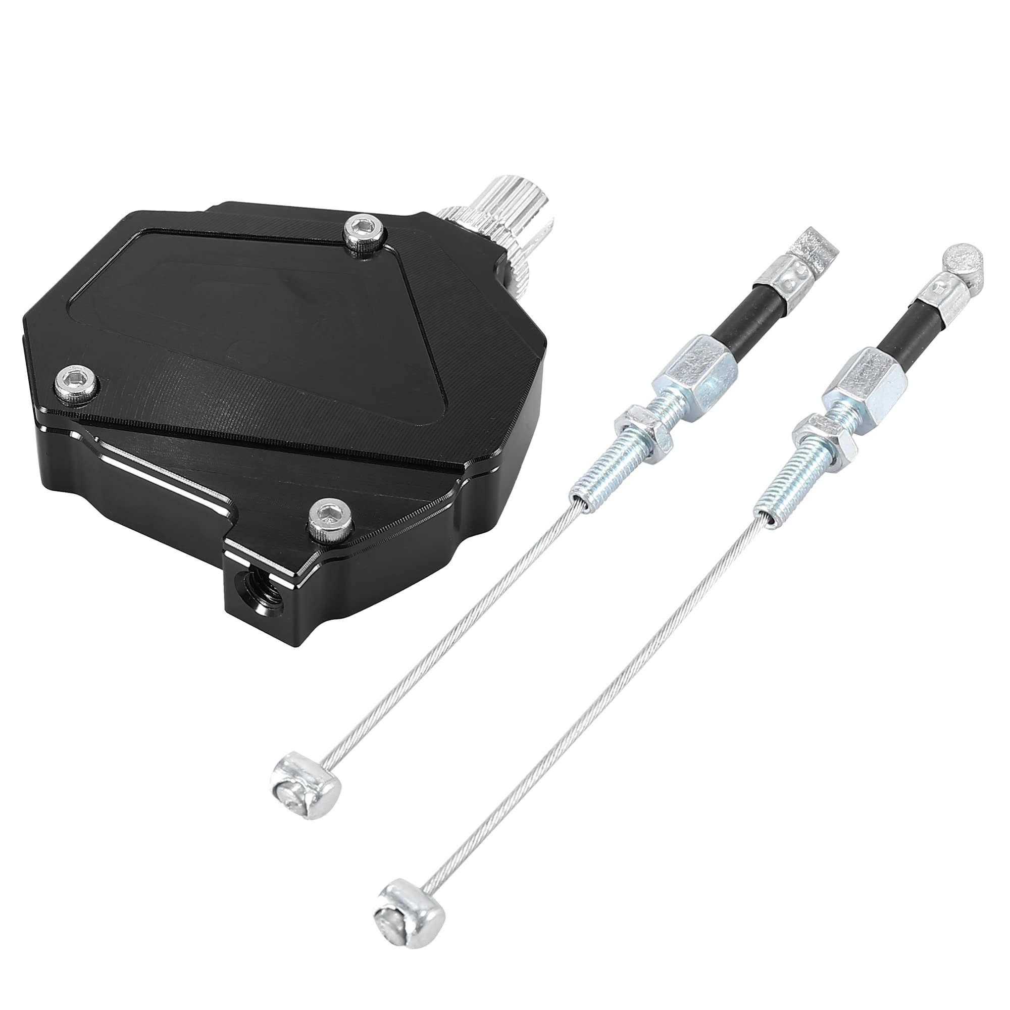 Motoforti Universal Motorcycles Stunt Clutch Easy Pull Cable Line Aluminum Alloy Clutch Economizer System Black