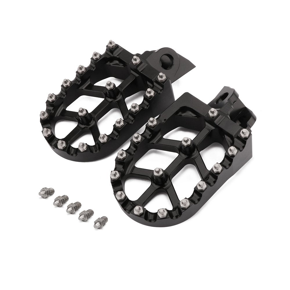 Anxin Dirt Bike Foot Pegs Wider Footpegs Foot Pedals Rests Cnc For Kx65 00-23 Kx85 01-23 Klx 140 Klx140 08-23 Kx100 98-21 Kx112